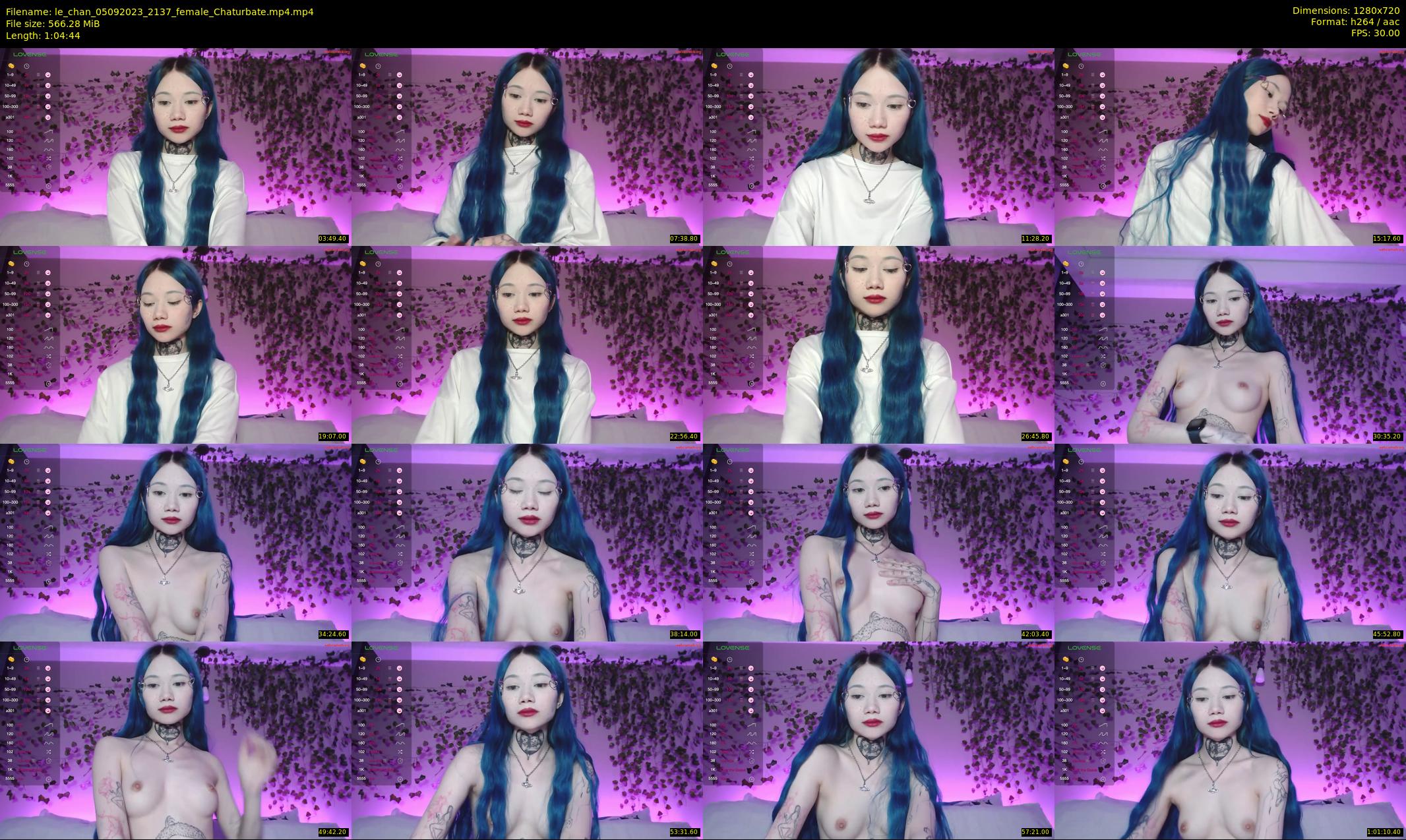 le_chan — 65 minute Chaturbate female cam show recording, 720p, Sep 5, 2023