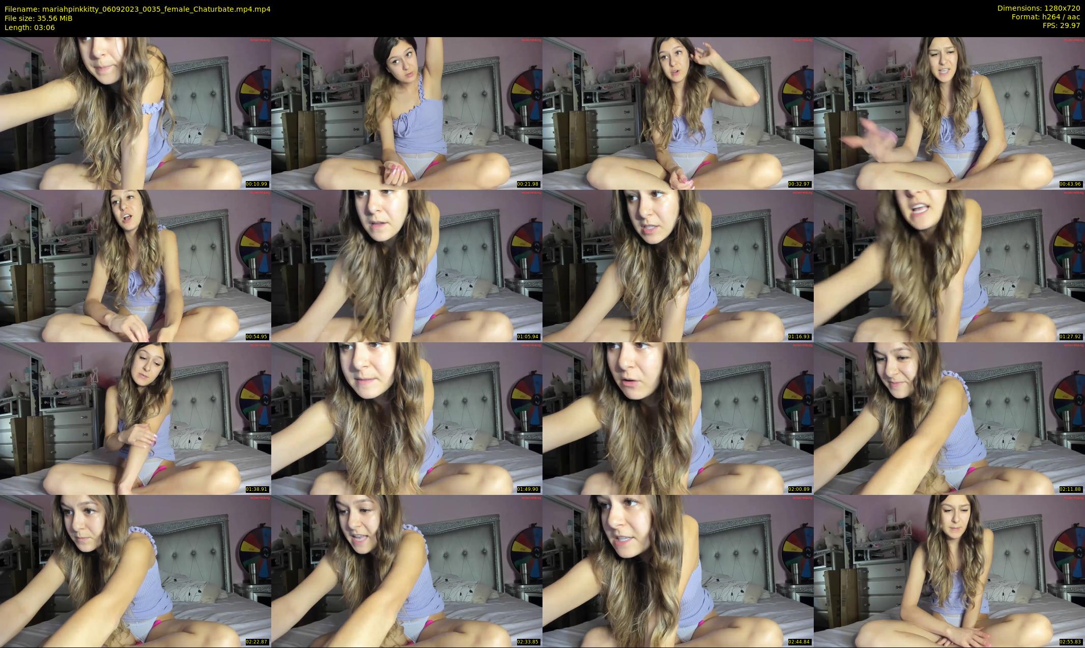 mariahpinkkitty — 4 minute Chaturbate female cam show recording, 720p, Sep 6, 2023