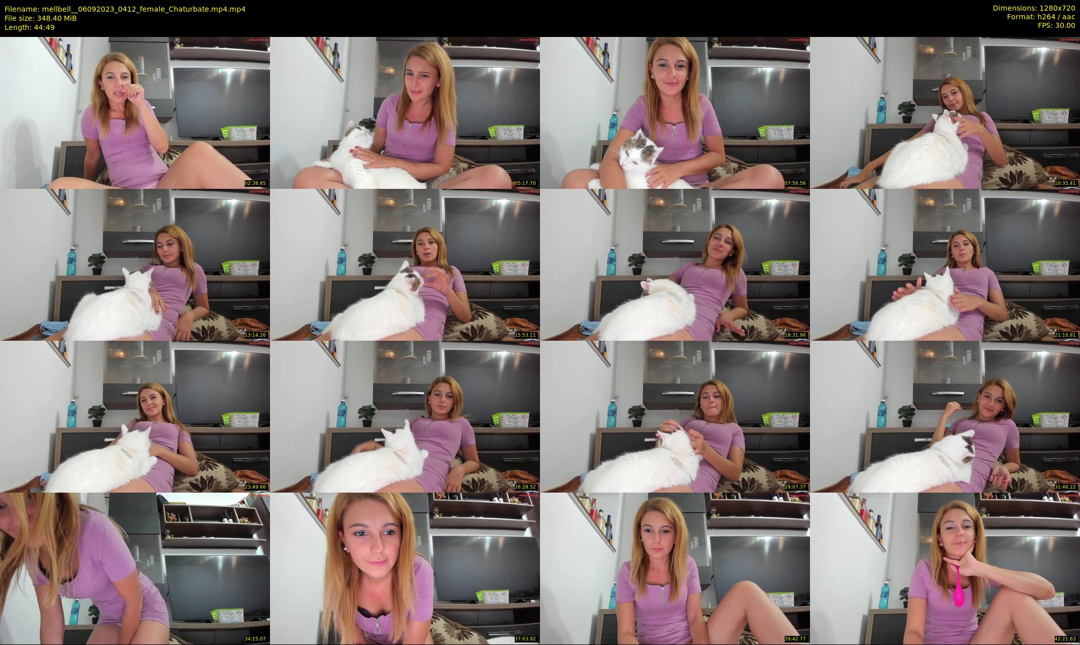 mellbell_ — 45 minute Chaturbate female cam show recording, 720p, Sep 6, 2023