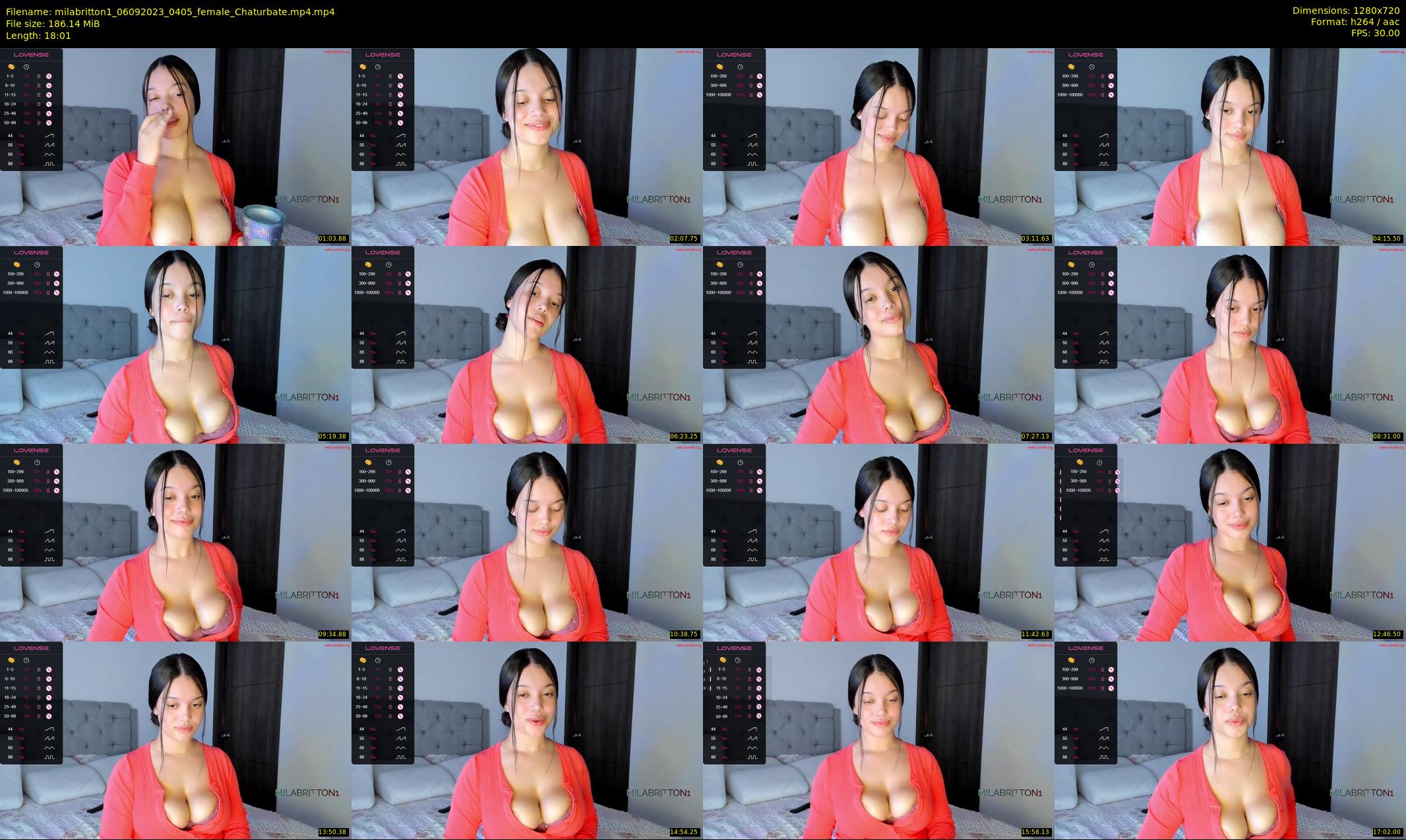 milabritton1 — 19 minute Chaturbate female cam show recording, 720p, Sep 6, 2023
