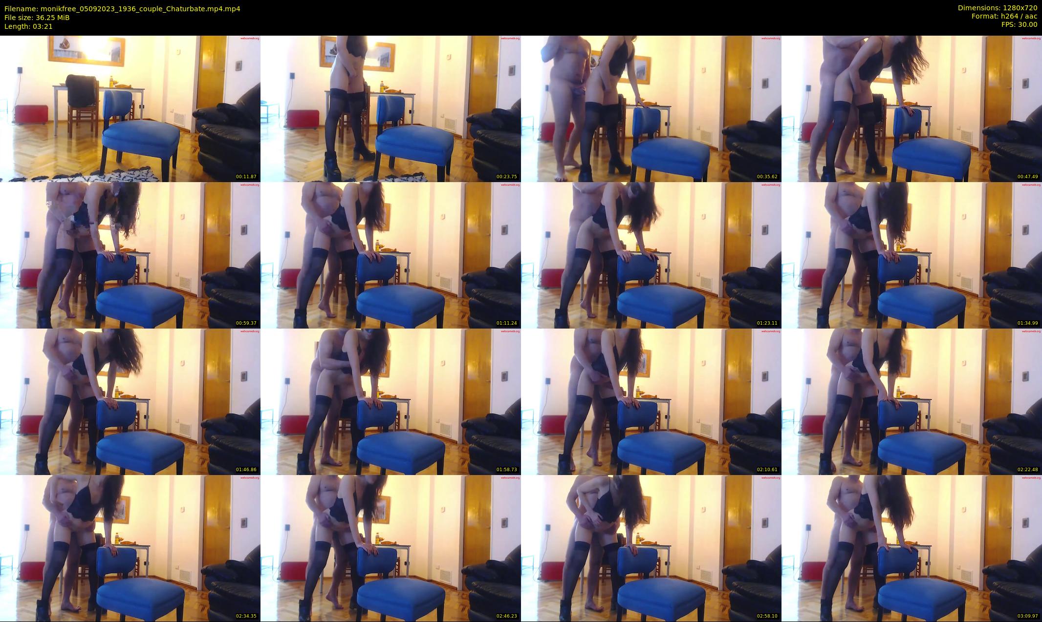 monikfree — 4 minute Chaturbate couple cam show recording, 720p, Sep 5, 2023