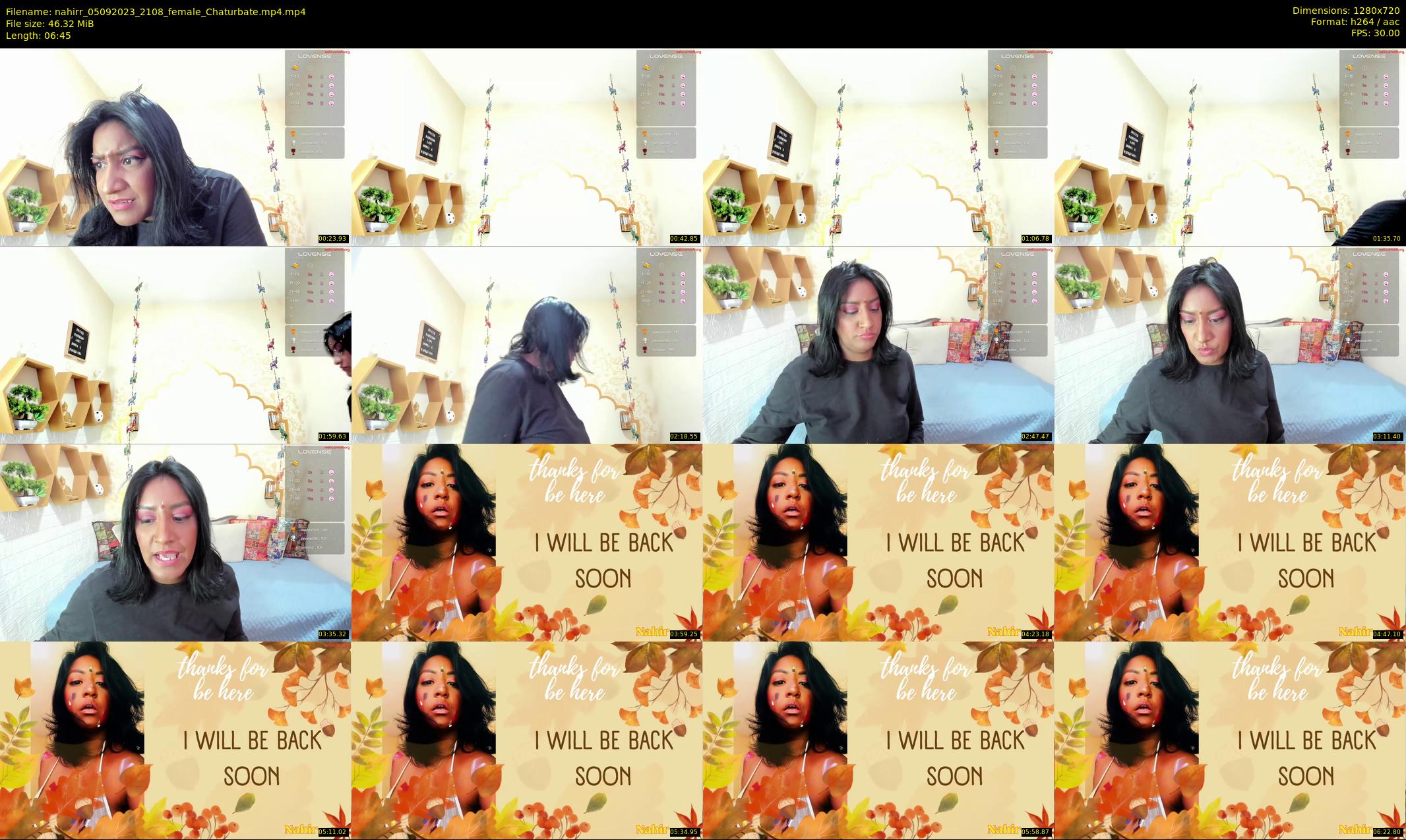 nahirr — 7 minute Chaturbate female cam show recording, 720p, Sep 5, 2023