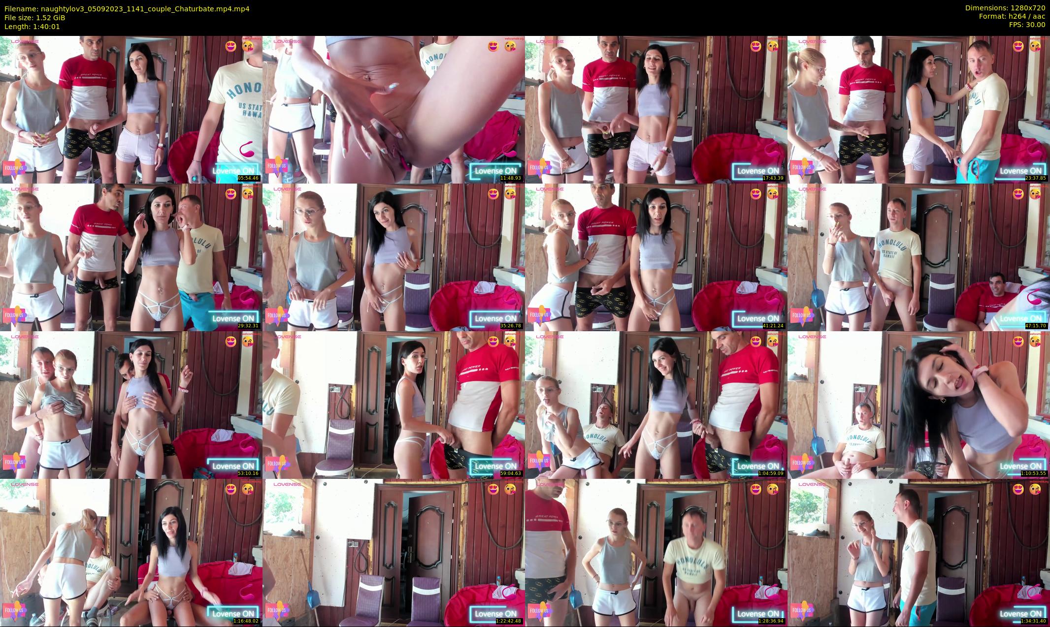 naughtylov3 — 101 minute Chaturbate couple cam show recording, 720p, Sep 5, 2023