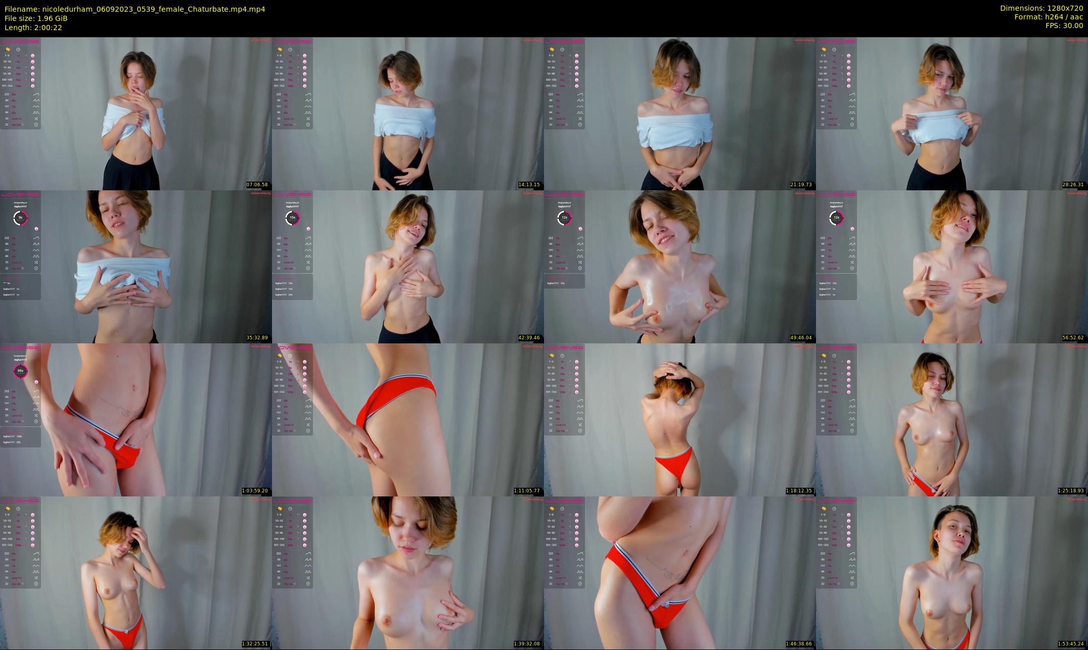 nicoledurham — 121 minute Chaturbate female cam show recording, 720p, Sep 6, 2023