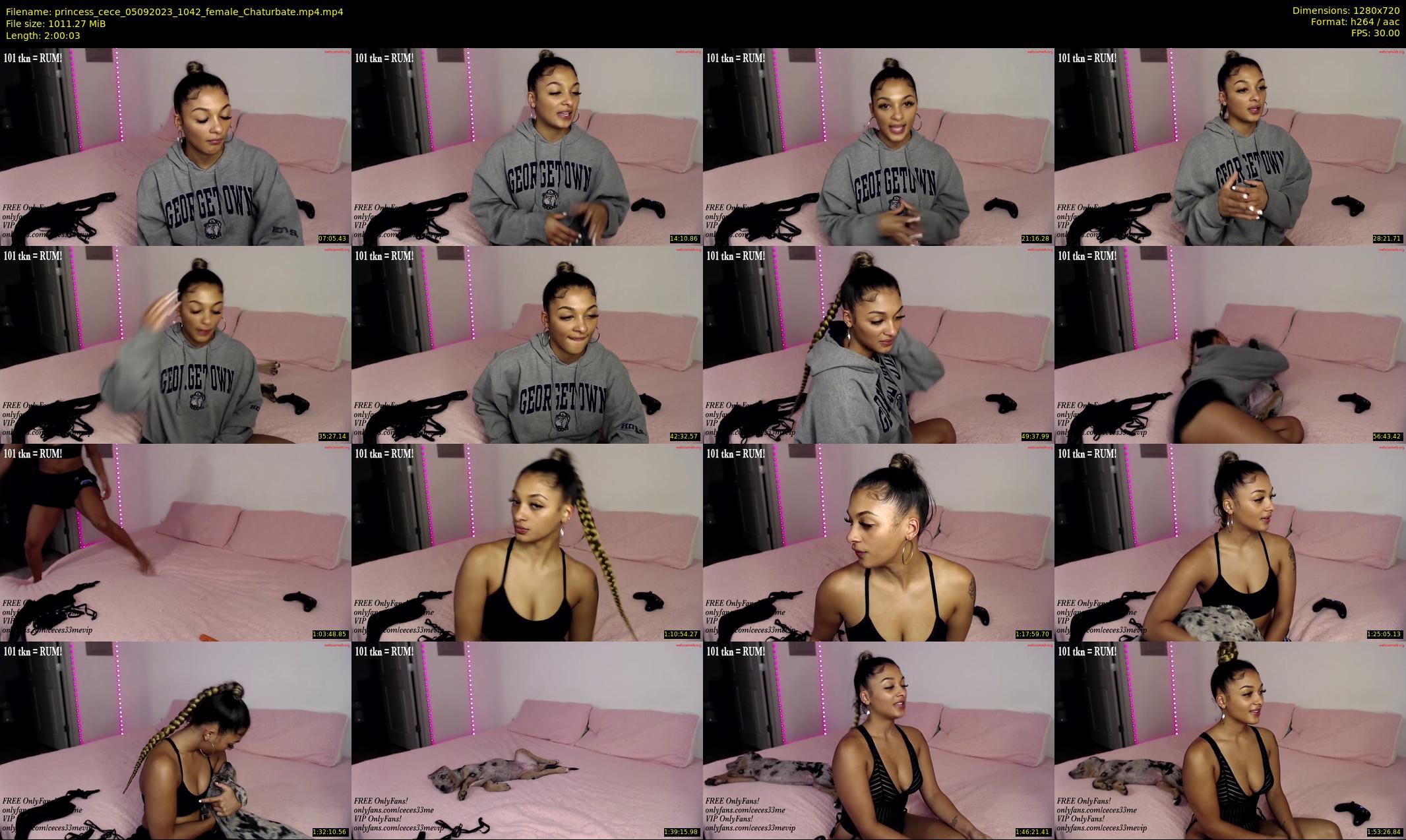 princess_cece — 121 minute Chaturbate female cam show recording, 720p, Sep 5, 2023