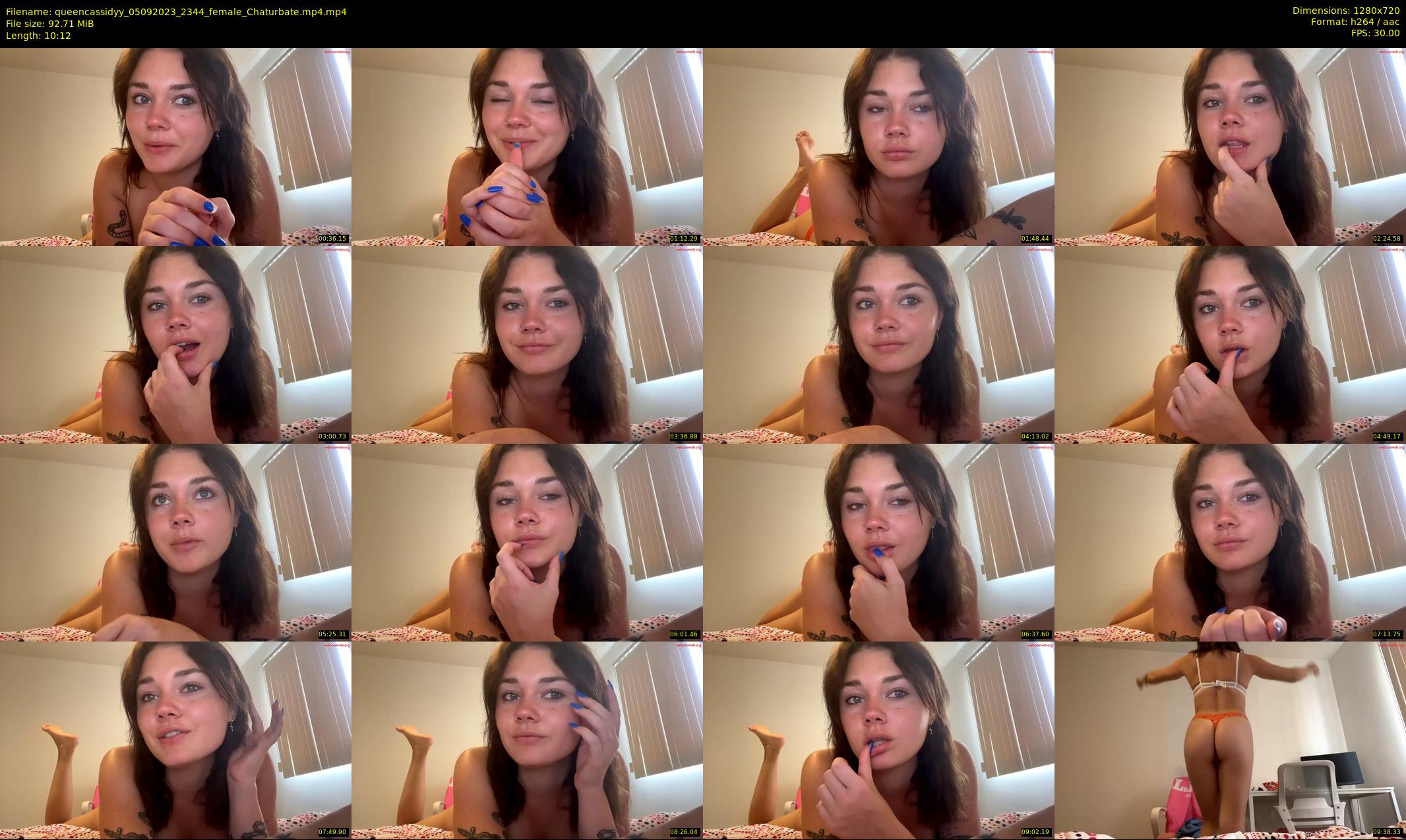 queencassidyy — 11 minute Chaturbate female cam show recording, 720p, Sep 5, 2023