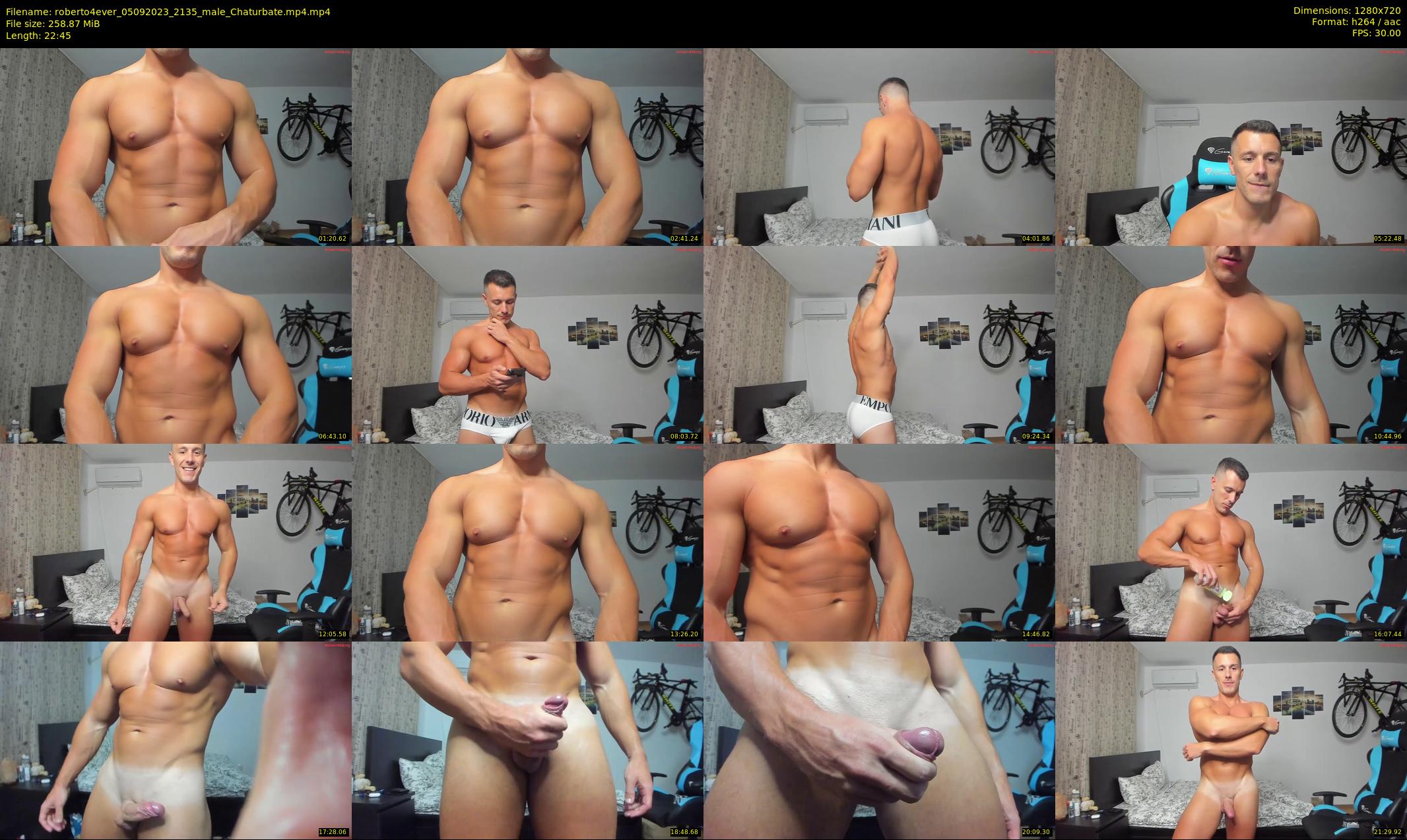 roberto4ever — 23 minute Chaturbate male cam show recording, 720p, Sep 5, 2023