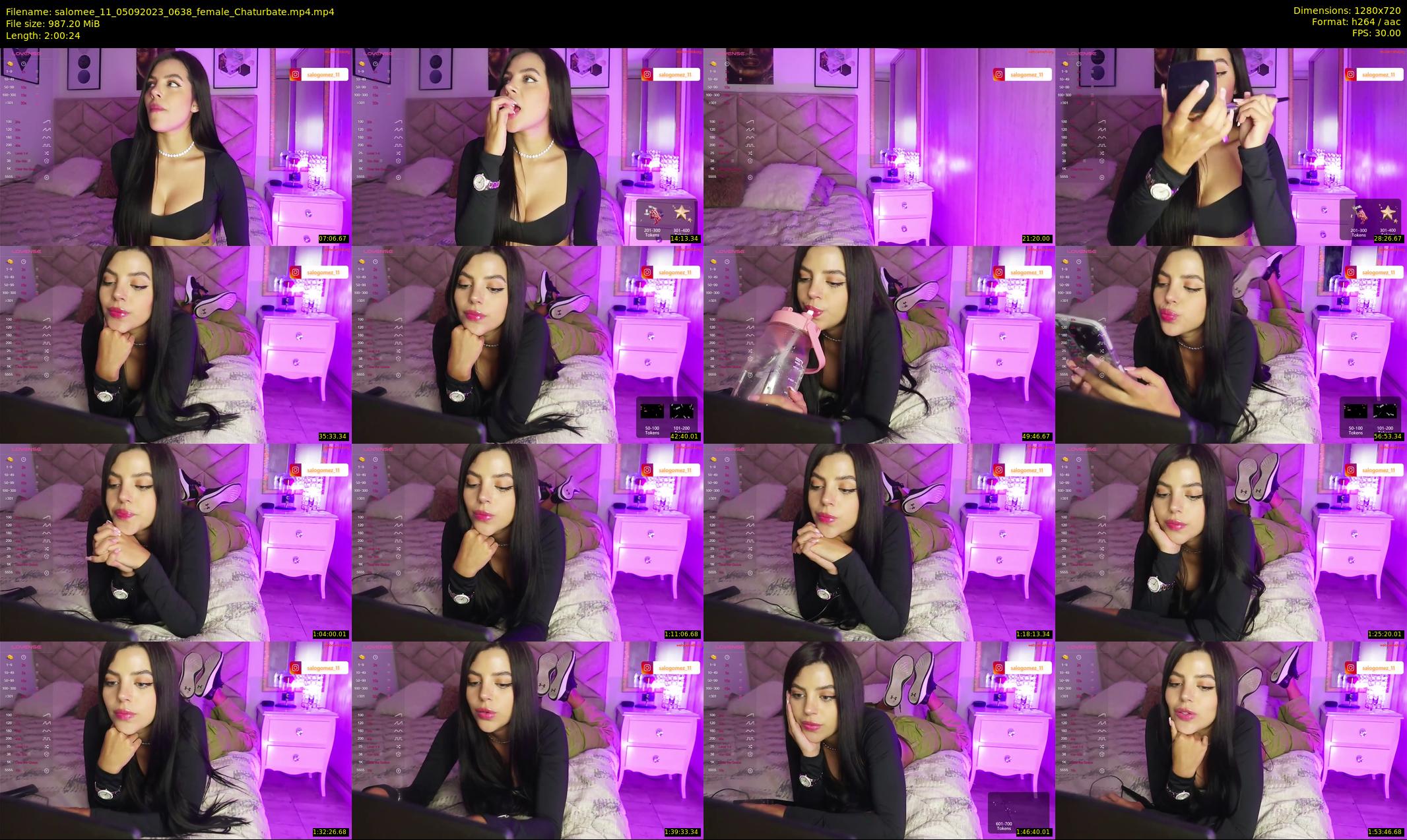 salomee_11 — 121 minute Chaturbate female cam show recording, 720p, Sep 5, 2023