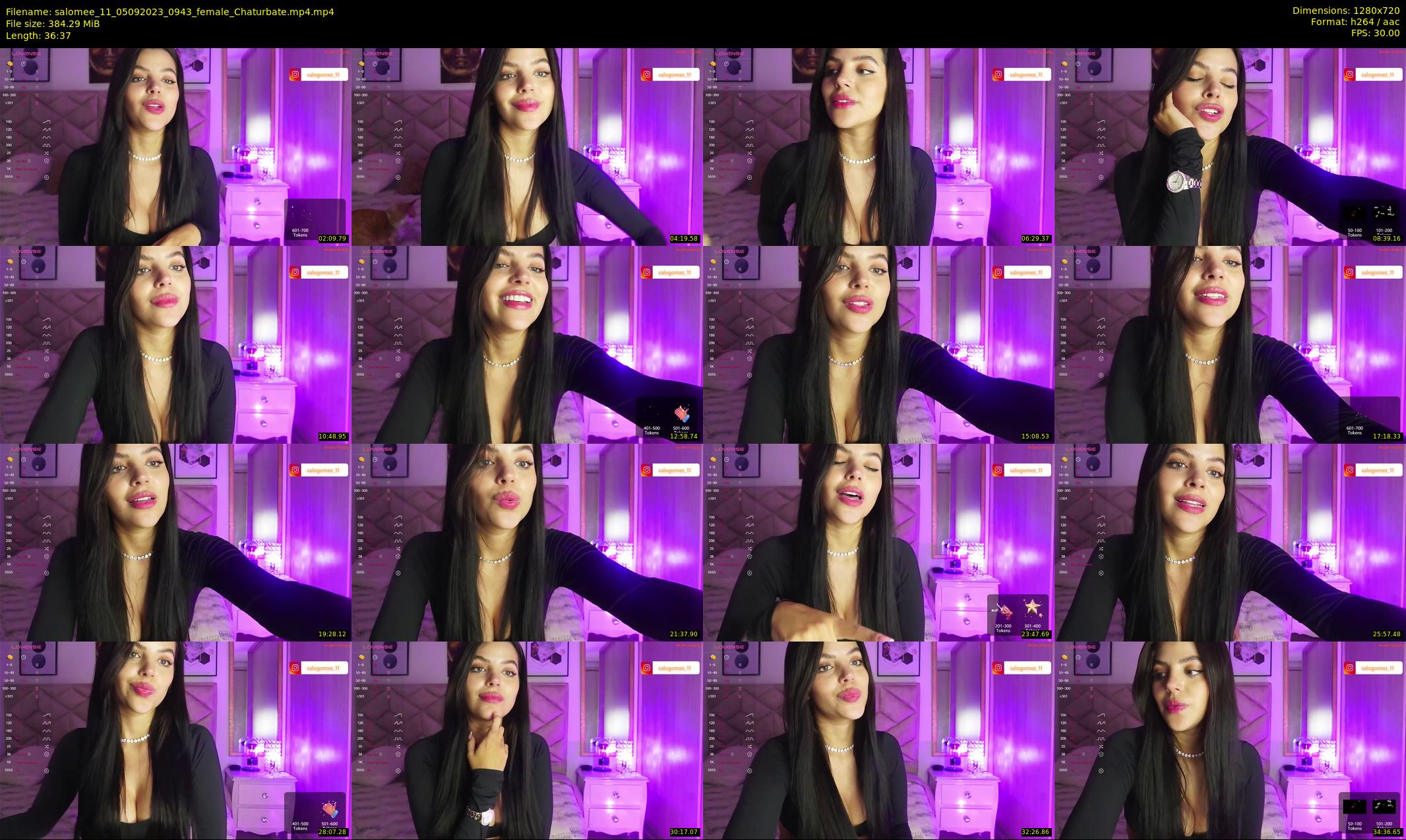 salomee_11 — 37 minute Chaturbate female cam show recording, 720p, Sep 5, 2023