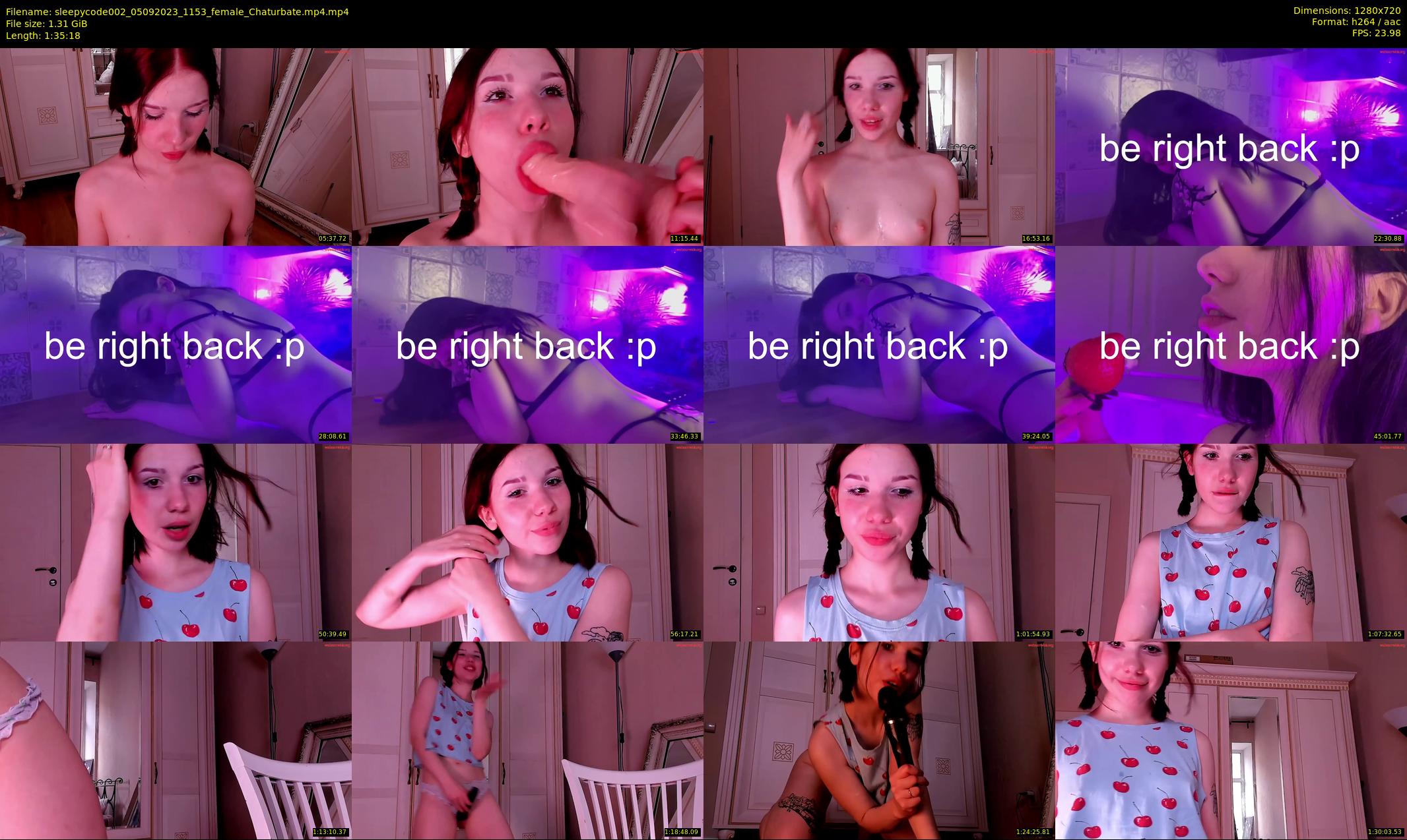 sleepycode002 — 96 minute Chaturbate female cam show recording, 720p, Sep 5, 2023