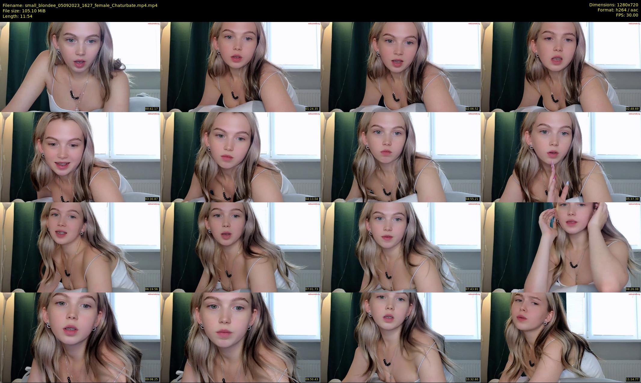 small_blondee — 12 minute Chaturbate female cam show recording, 720p, Sep 5, 2023