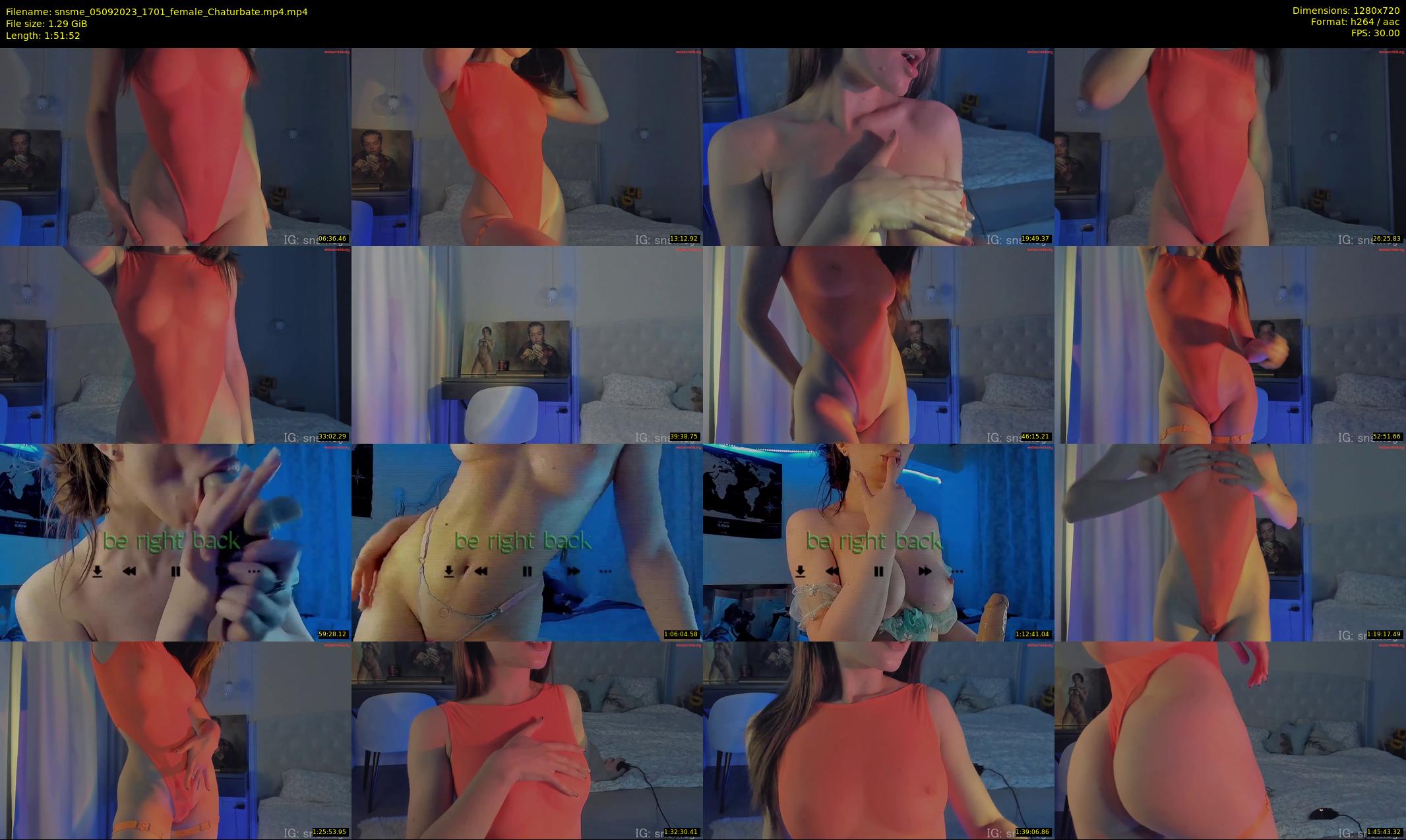 snsme — 112 minute Chaturbate female cam show recording, 720p, Sep 5, 2023