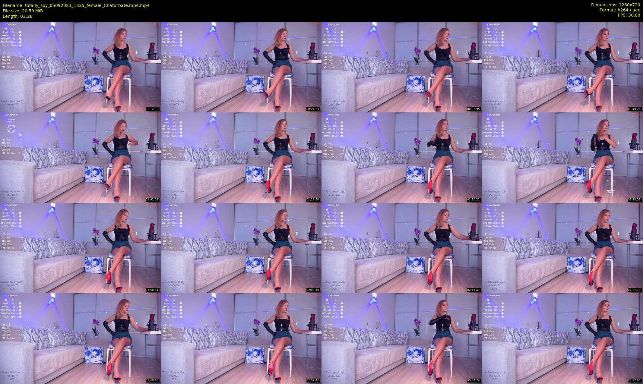totally_spy — 4 minute Chaturbate female cam show recording, 720p, Sep 5, 2023