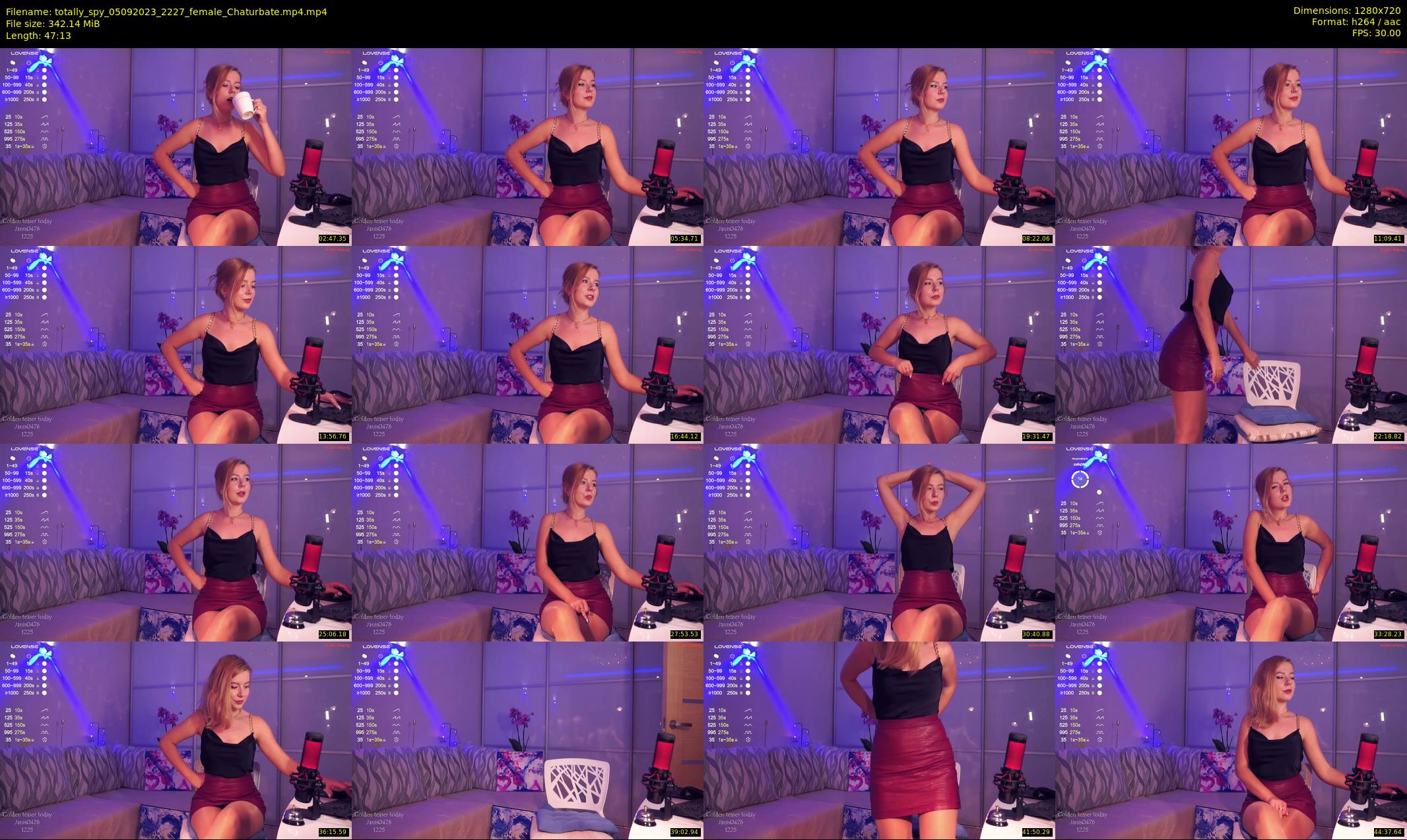 totally_spy — 48 minute Chaturbate female cam show recording, 720p, Sep 5, 2023