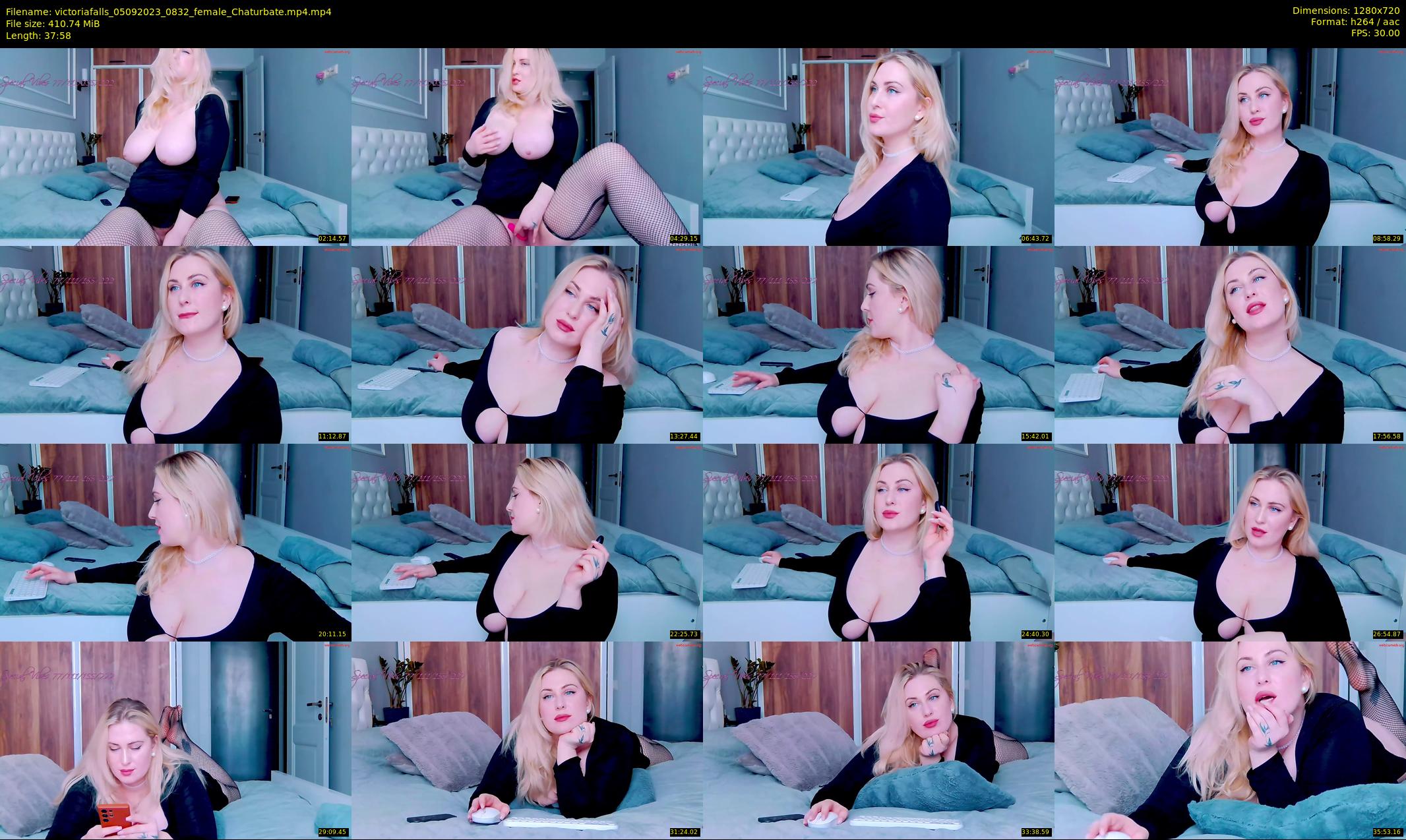 victoriafalls — 38 minute Chaturbate female cam show recording, 720p, Sep 5, 2023