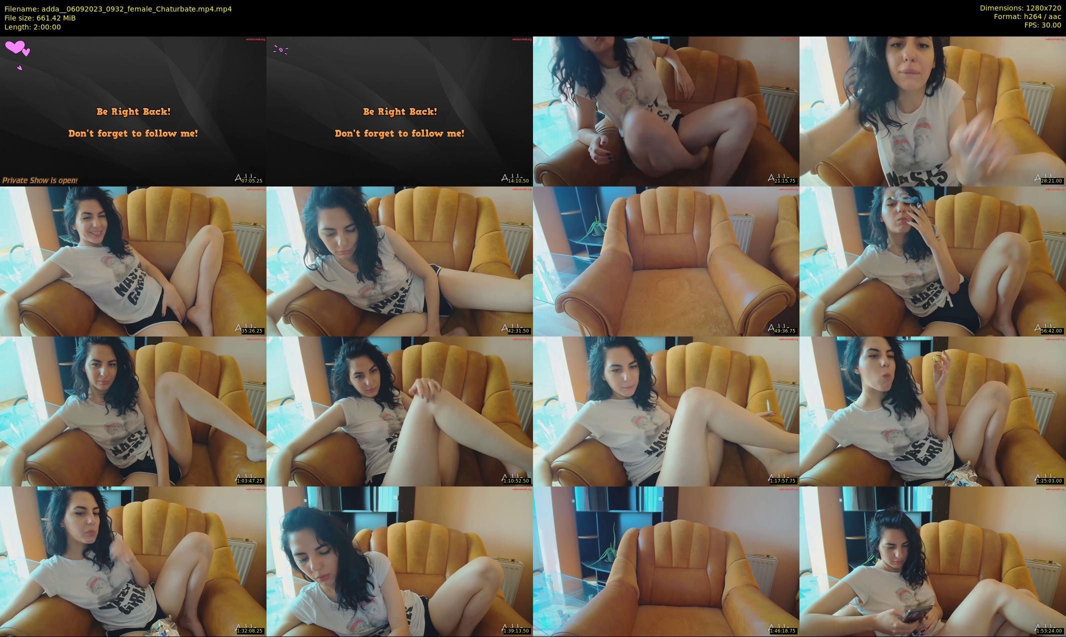 adda_ — 120 minute Chaturbate female cam show recording, 720p, Sep 6, 2023