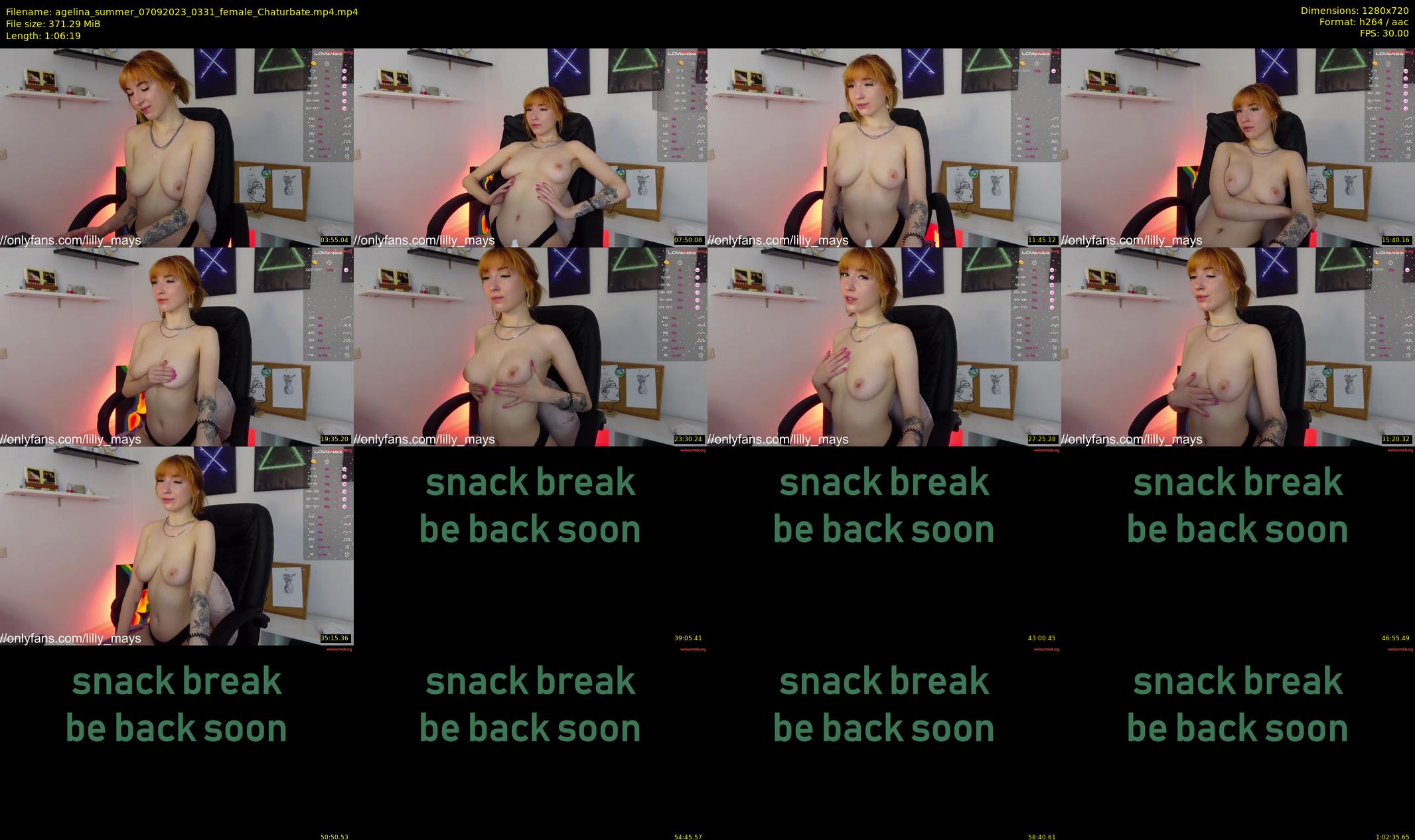 agelina_summer — 67 minute Chaturbate female cam show recording, 720p, Sep 7, 2023