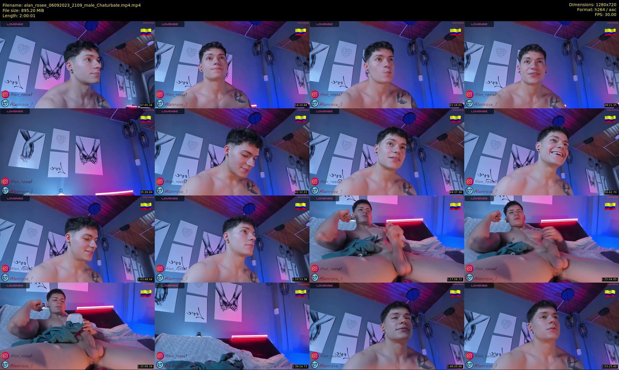 alan_rosee — 121 minute Chaturbate male cam show recording, 720p, Sep 6, 2023