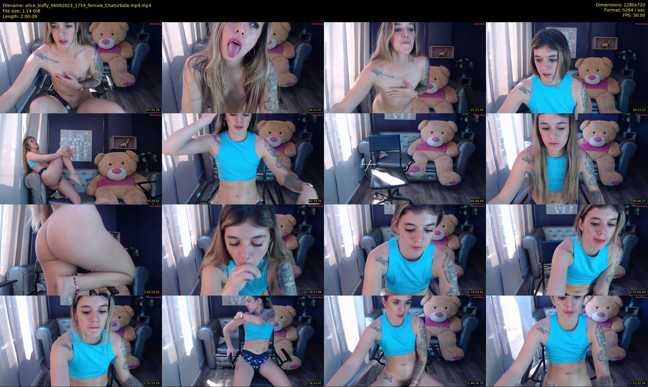 alice_buffy — 121 minute Chaturbate female cam show recording, 720p, Sep 6, 2023