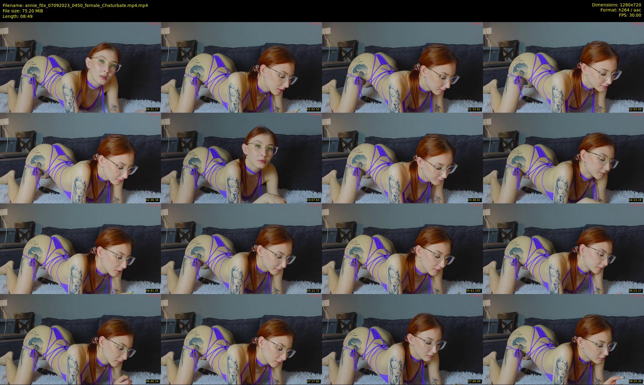 annie_f0x — 9 minute Chaturbate female cam show recording, 720p, Sep 7, 2023