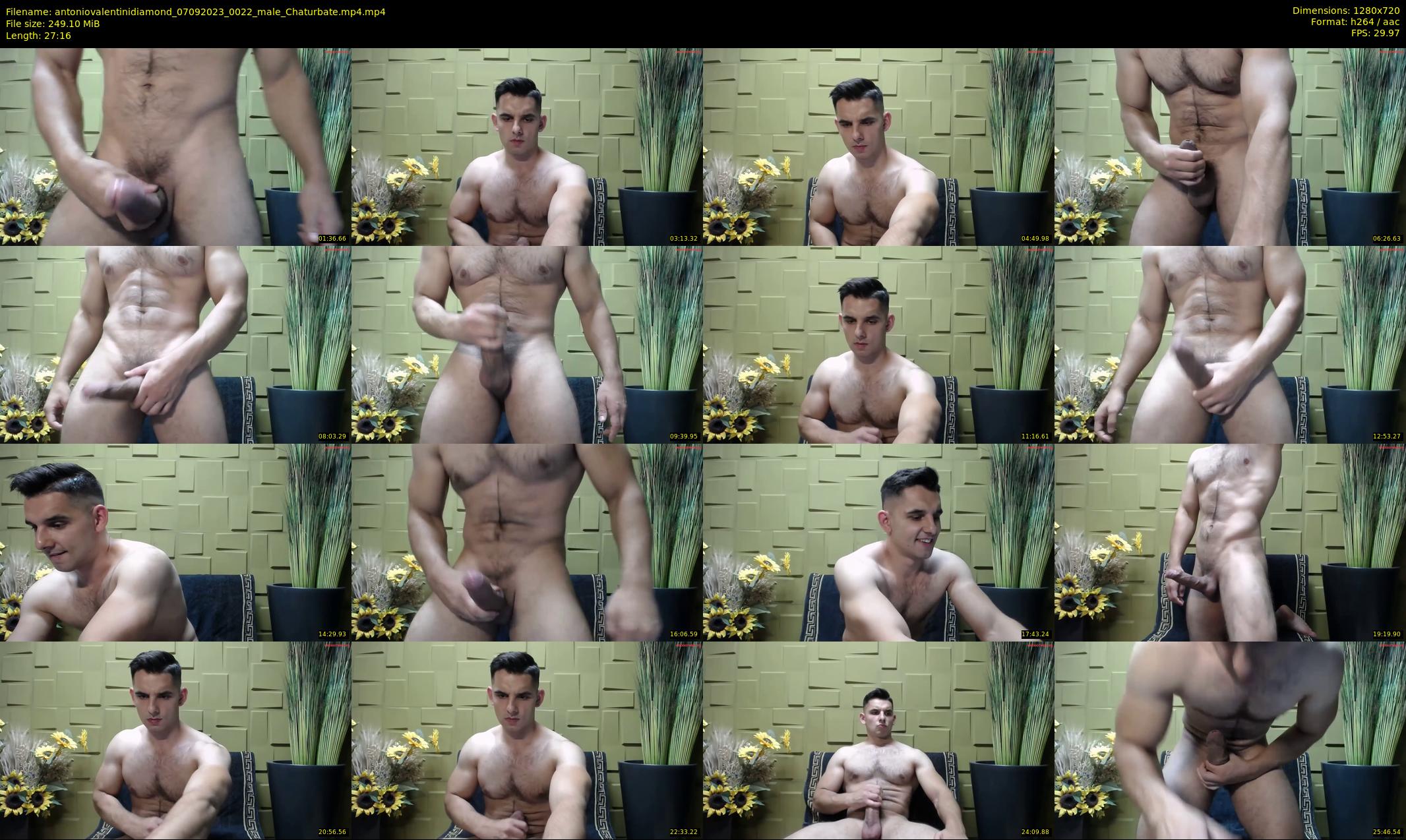 antoniovalentinidiamond — 28 minute Chaturbate male cam show recording, 720p, Sep 7, 2023