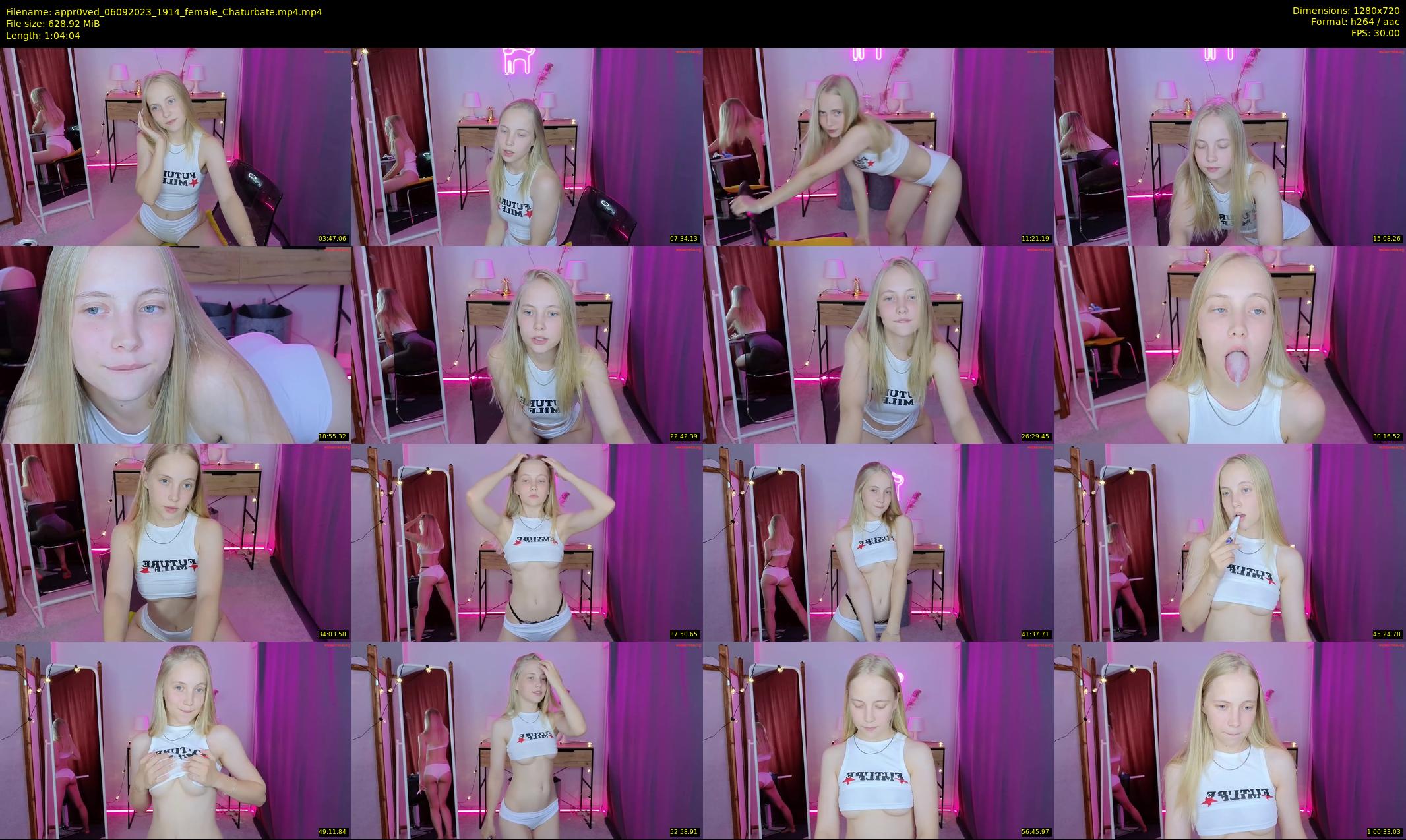 appr0ved — 65 minute Chaturbate female cam show recording, 720p, Sep 6, 2023