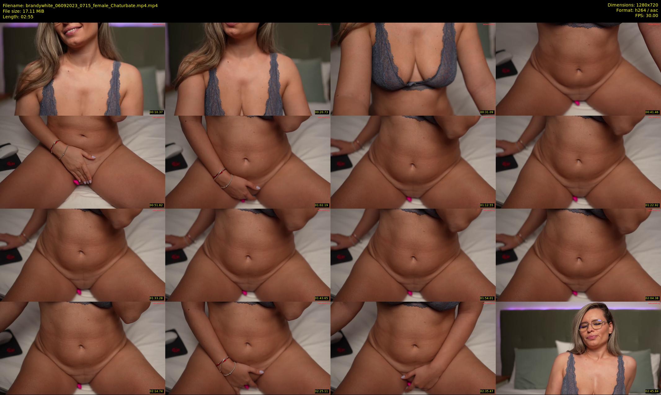 brandywhite — 3 minute Chaturbate female cam show recording, 720p, Sep 6, 2023