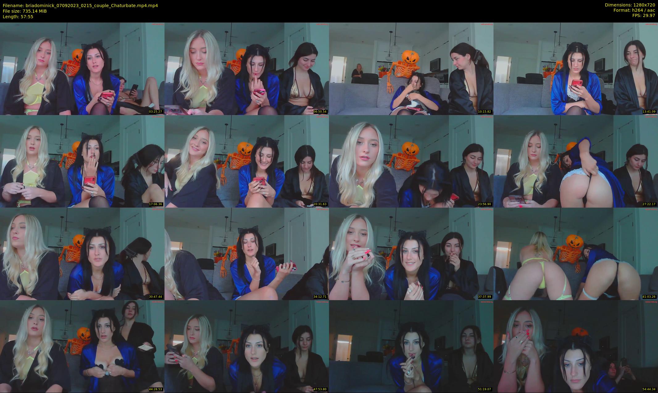 briadominick — 58 minute Chaturbate couple cam show recording, 720p, Sep 7, 2023