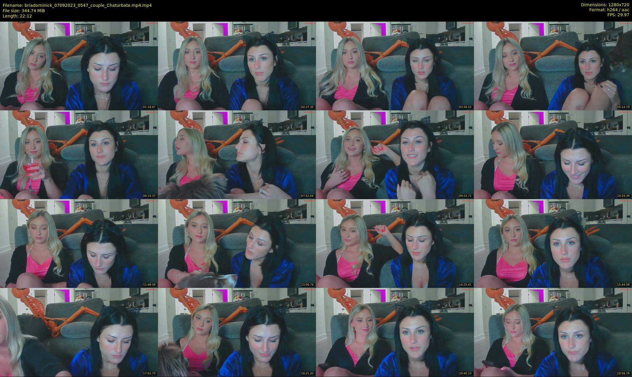briadominick — 23 minute Chaturbate couple cam show recording, 720p, Sep 7, 2023