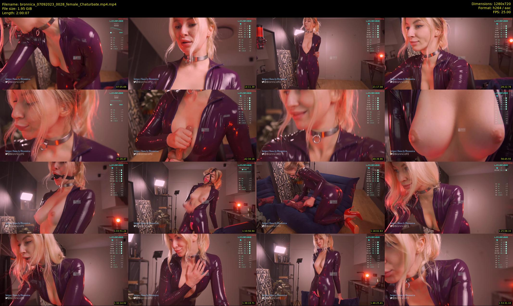 bronnica — 121 minute Chaturbate female cam show recording, 720p, Sep 7, 2023