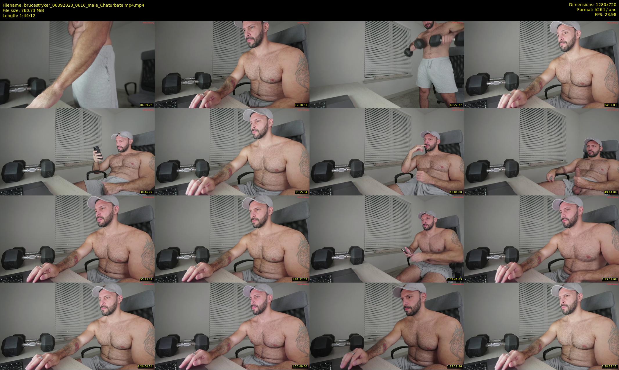 brucestryker — 105 minute Chaturbate male cam show recording, 720p, Sep 6, 2023