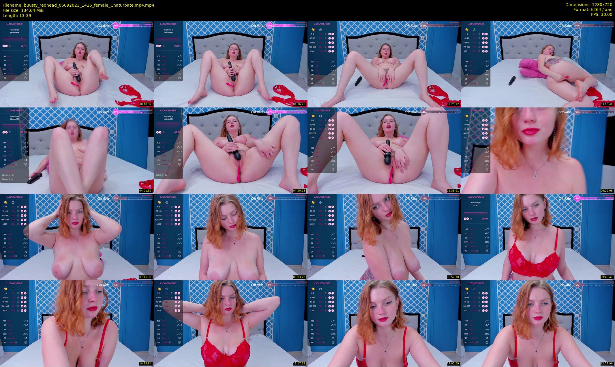 buusty_redhead — 14 minute Chaturbate female cam show recording, 720p, Sep 6, 2023