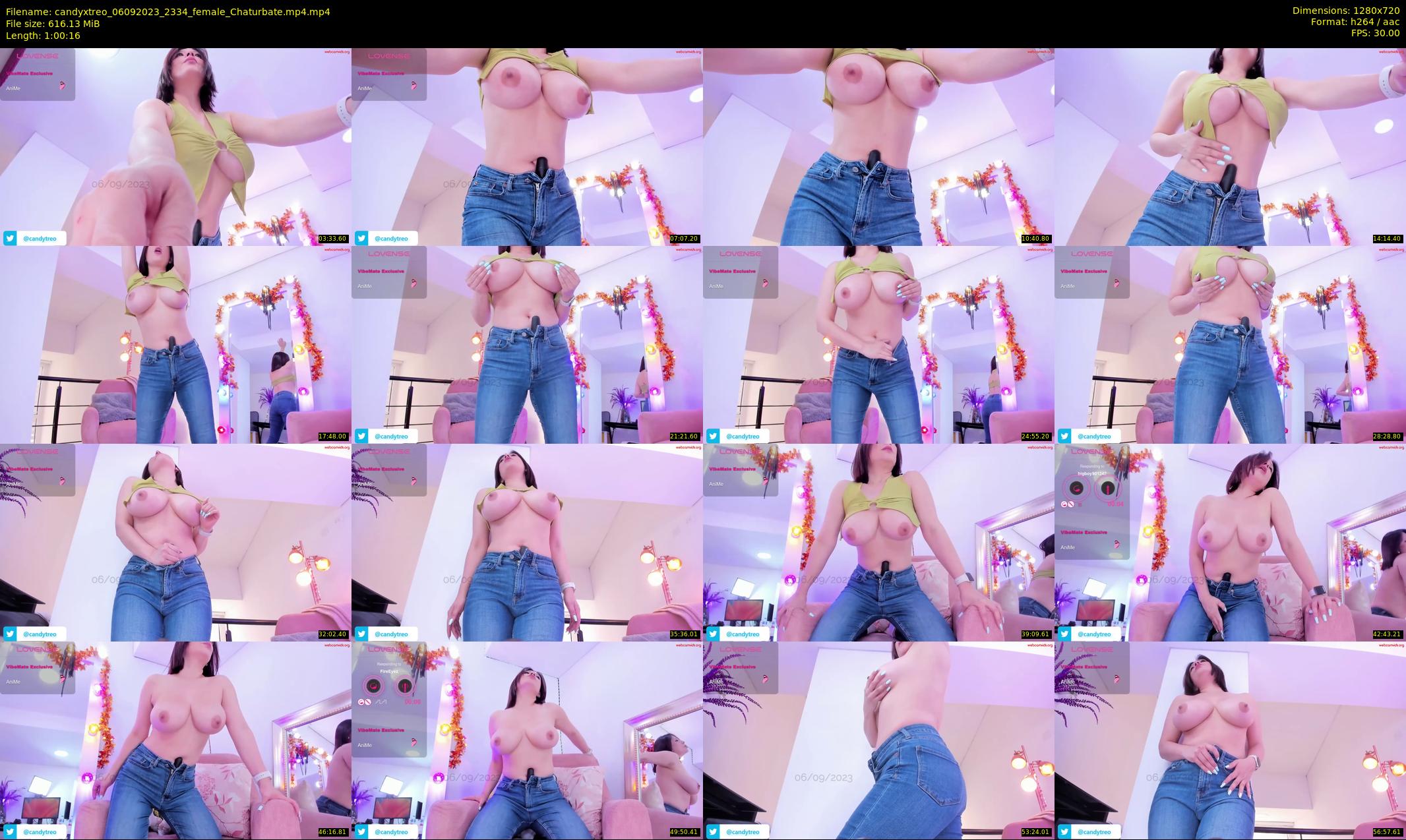 candyxtreo — 61 minute Chaturbate couple cam show recording, 720p, Sep 6, 2023