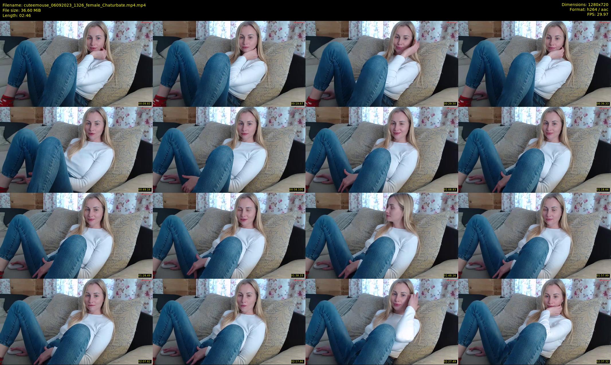 cuteemouse — 3 minute Chaturbate female cam show recording, 720p, Sep 6, 2023