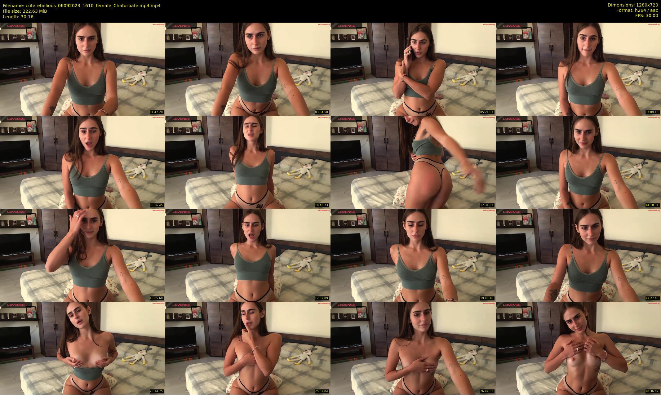 cuterebelious — 31 minute Chaturbate female cam show recording, 720p, Sep 6, 2023