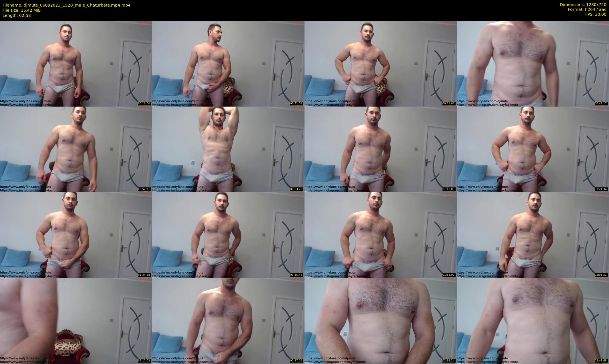 djmute — 3 minute Chaturbate male cam show recording, 720p, Sep 6, 2023