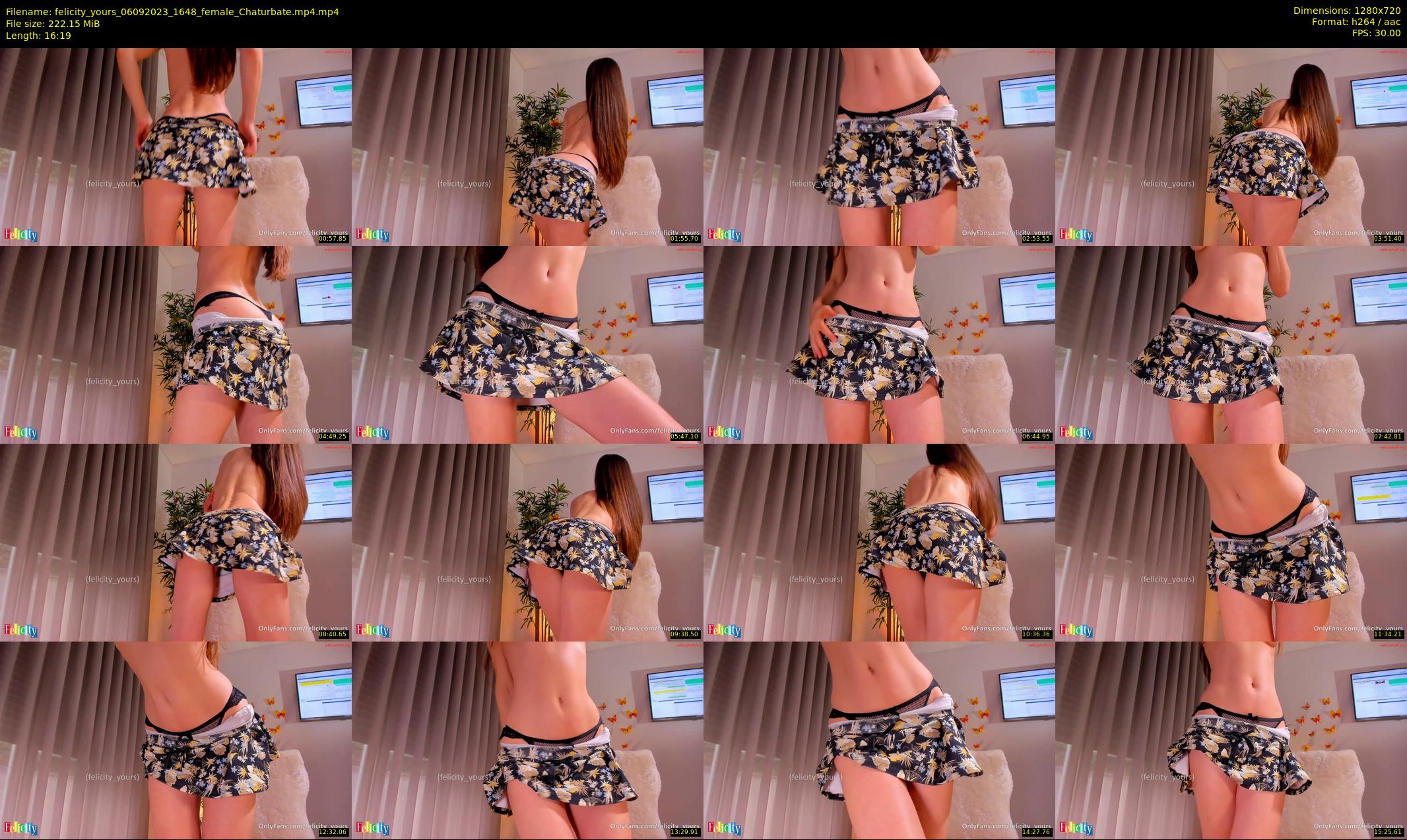 felicity_yours — 17 minute Chaturbate female cam show recording, 720p, Sep 6, 2023