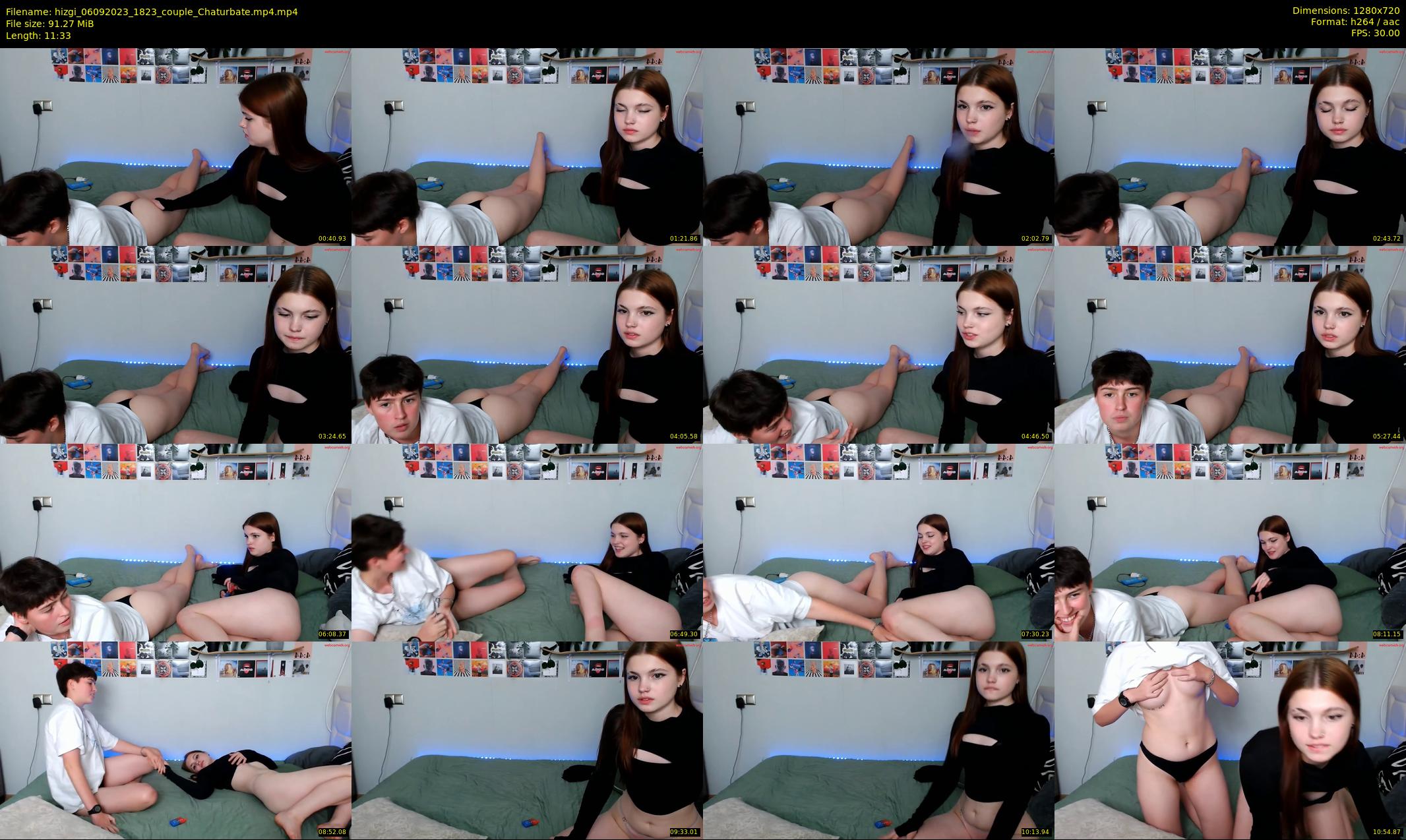 hizgi — 12 minute Chaturbate couple cam show recording, 720p, Sep 6, 2023
