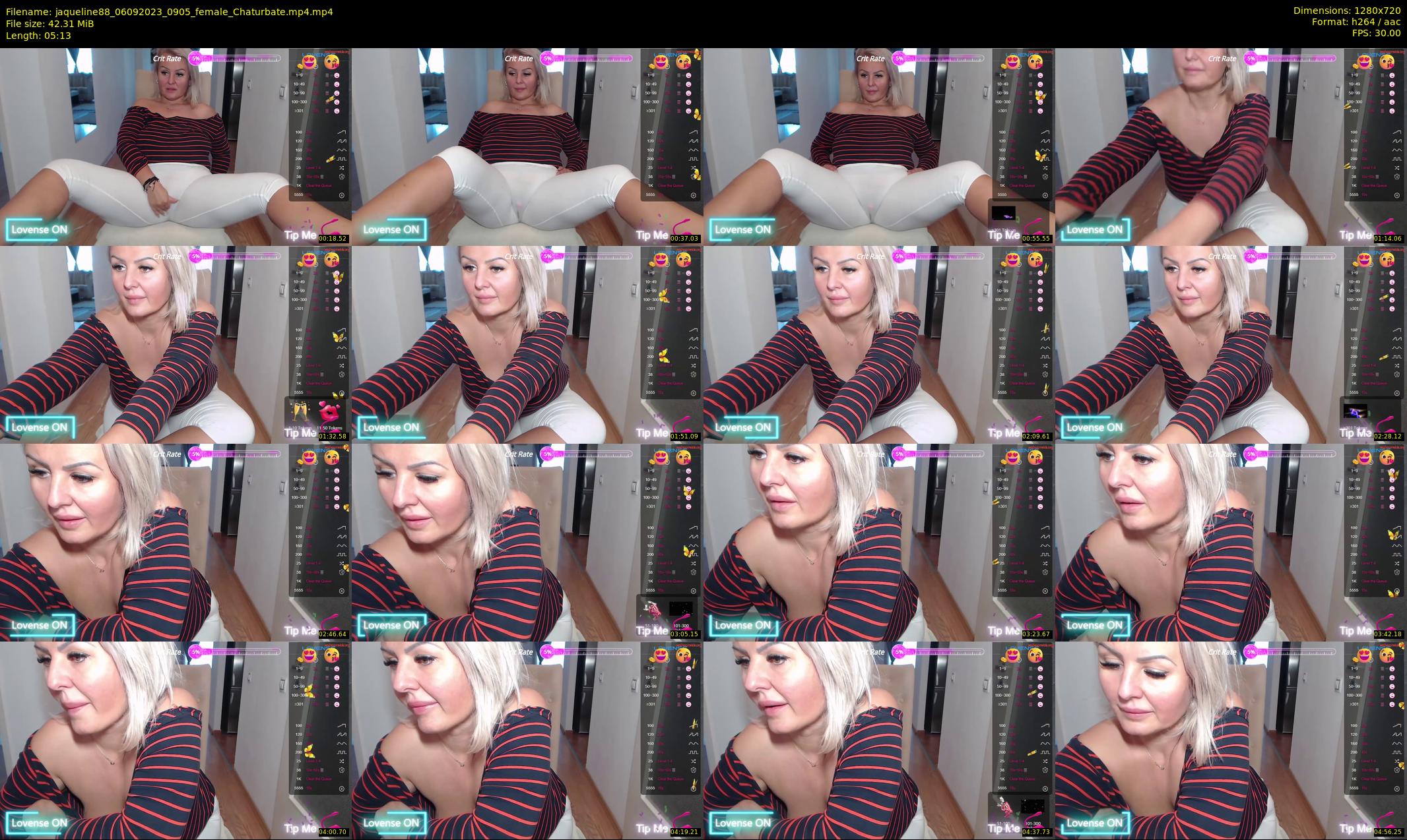 jaqueline88 — 6 minute Chaturbate female cam show recording, 720p, Sep 6, 2023