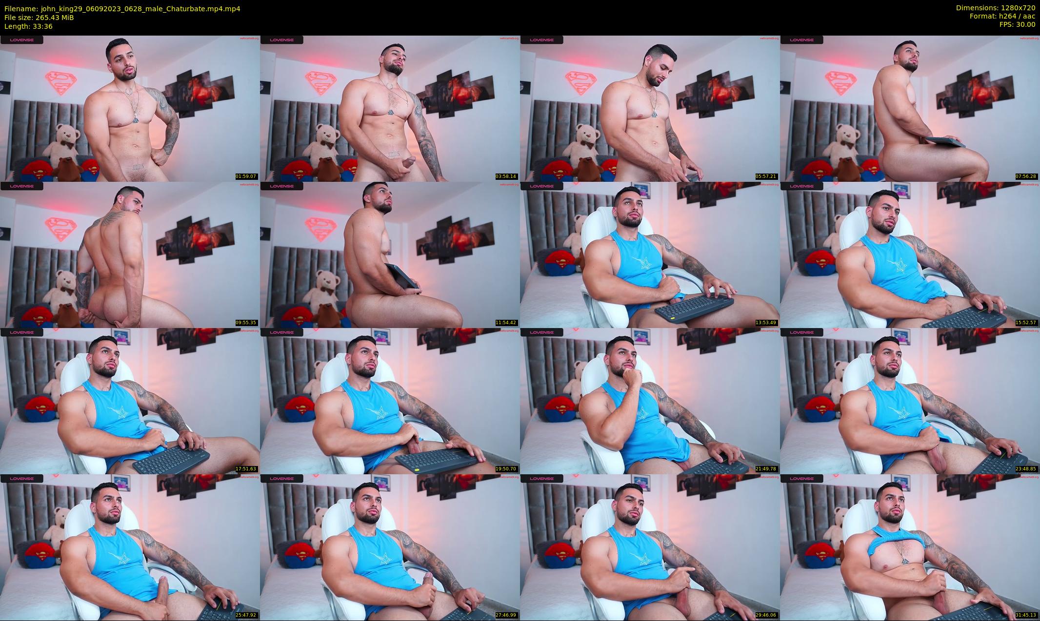 john_king29 — 34 minute Chaturbate male cam show recording, 720p, Sep 6, 2023