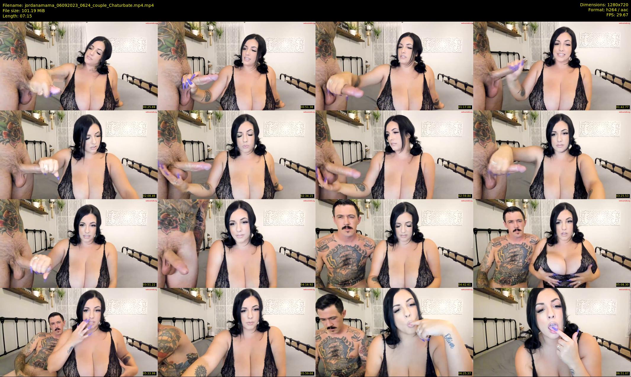 jordanamama — 8 minute Chaturbate couple cam show recording, 720p, Sep 6, 2023