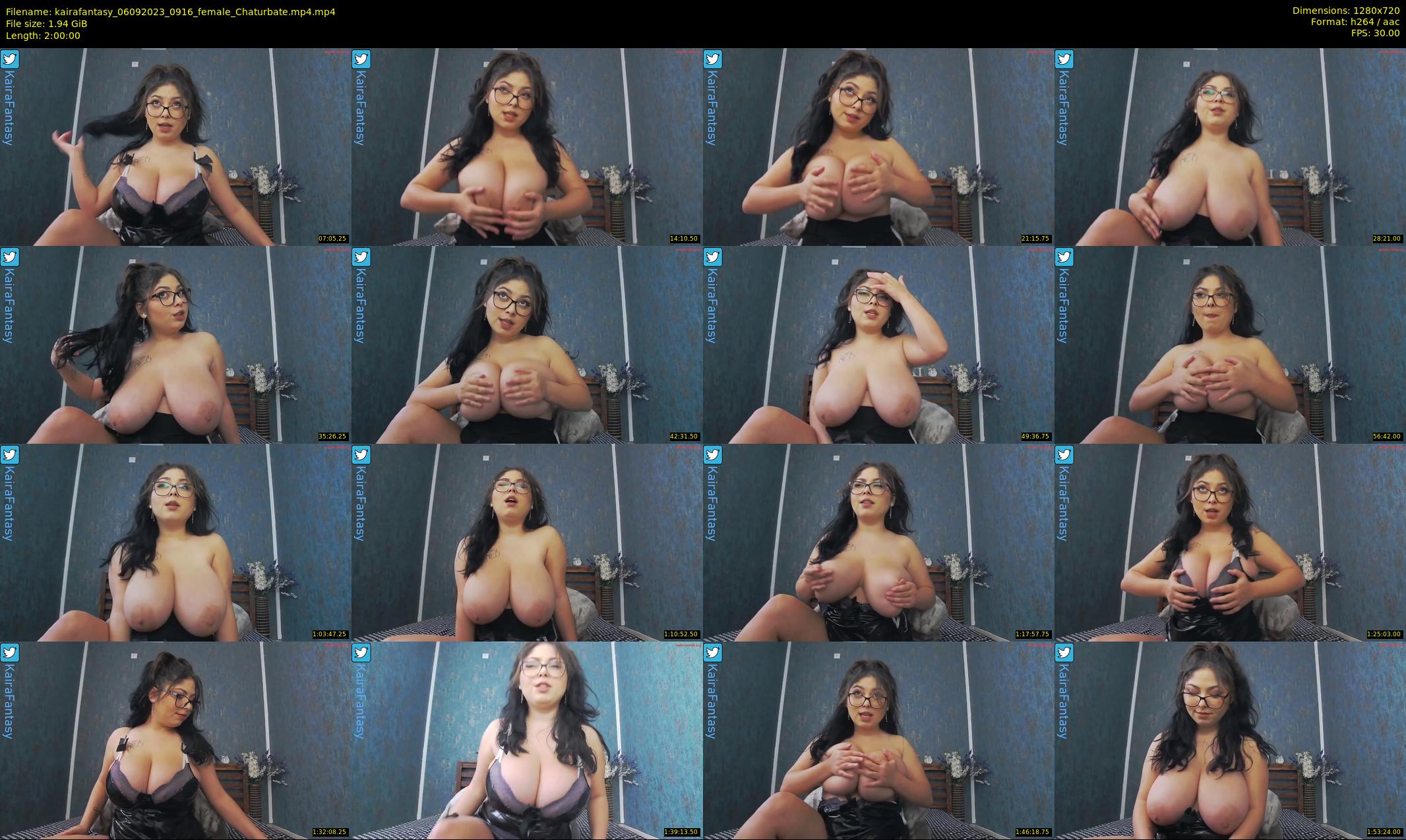 kairafantasy — 120 minute Chaturbate female cam show recording, 720p, Sep 6, 2023