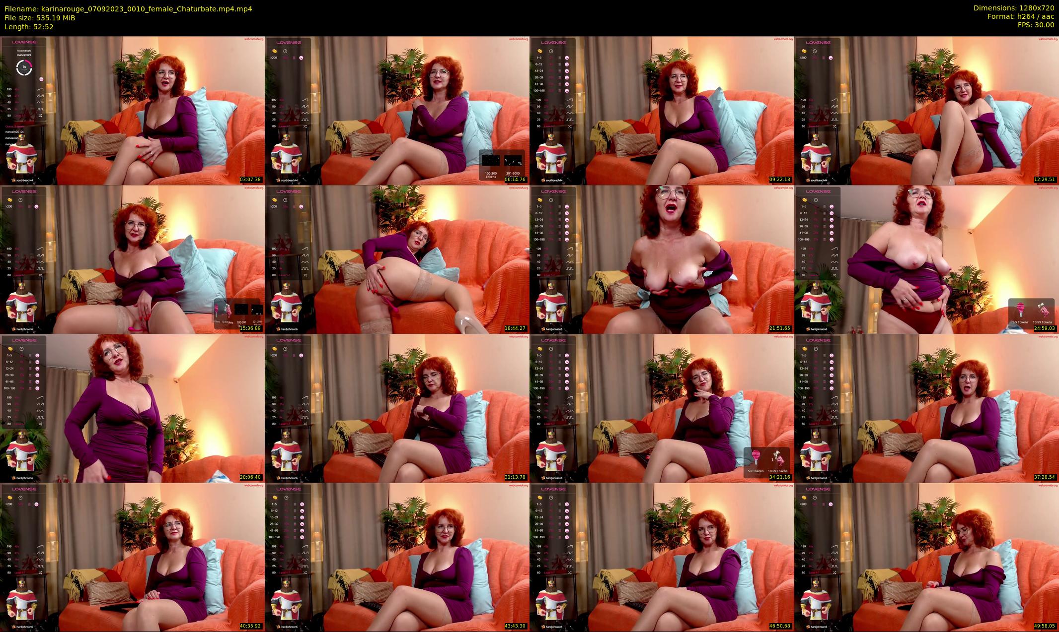 karinarouge — 53 minute Chaturbate female cam show recording, 720p, Sep 7, 2023