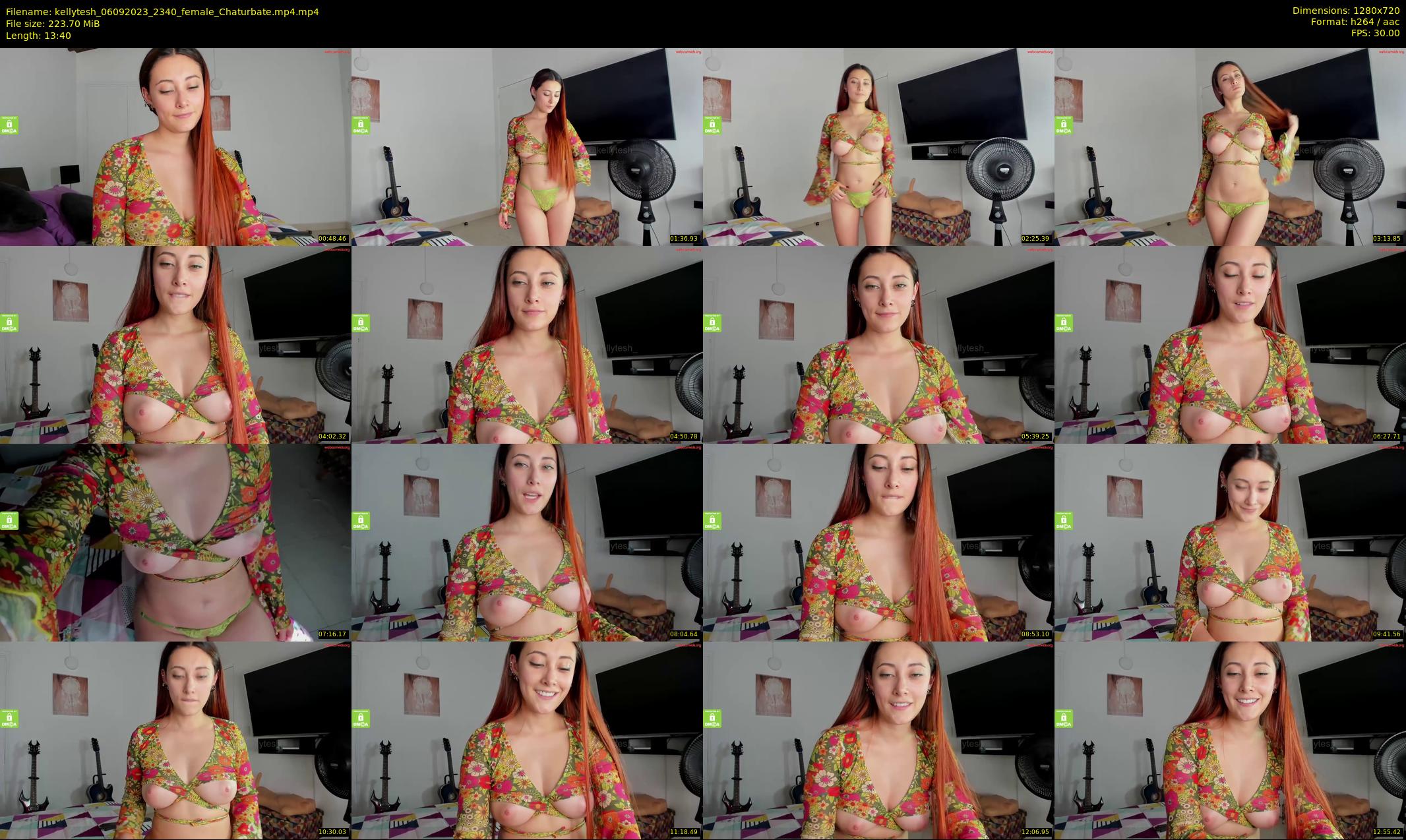 kellytesh — 14 minute Chaturbate female cam show recording, 720p, Sep 6, 2023