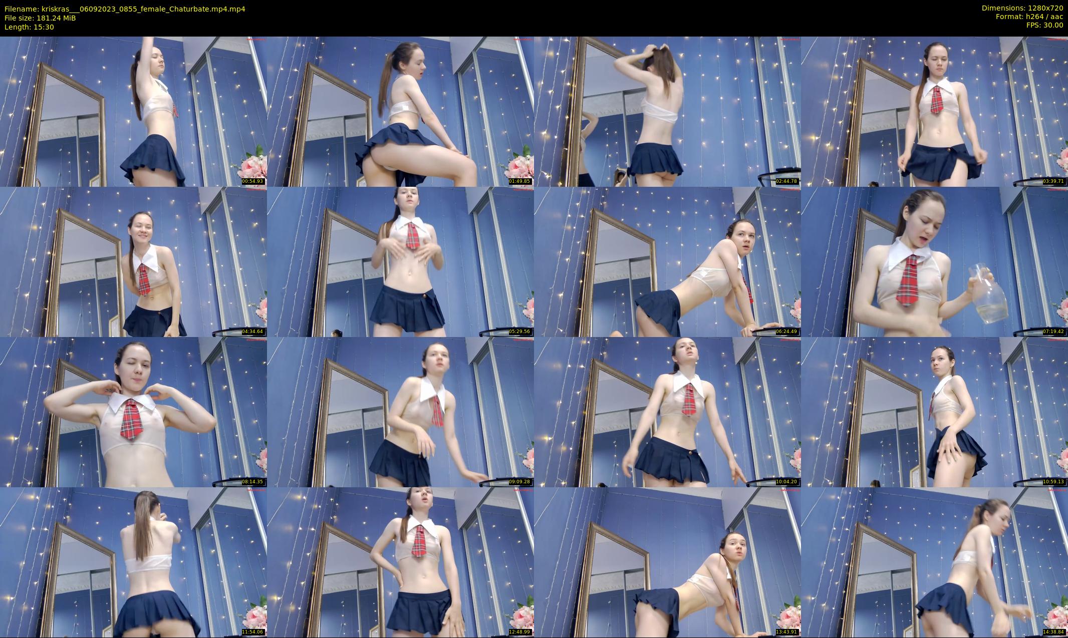 kriskras__ — 16 minute Chaturbate female cam show recording, 720p, Sep 6, 2023