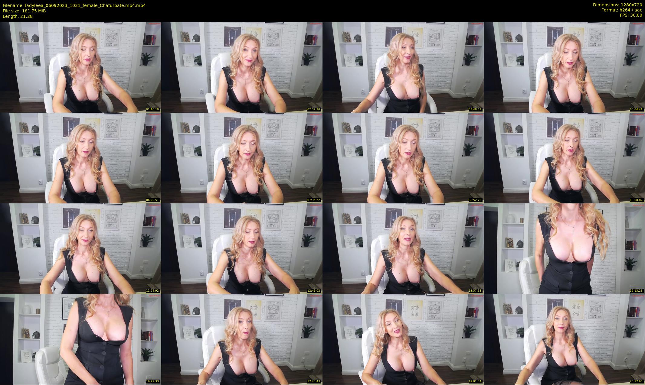 ladyleea — 22 minute Chaturbate female cam show recording, 720p, Sep 6, 2023