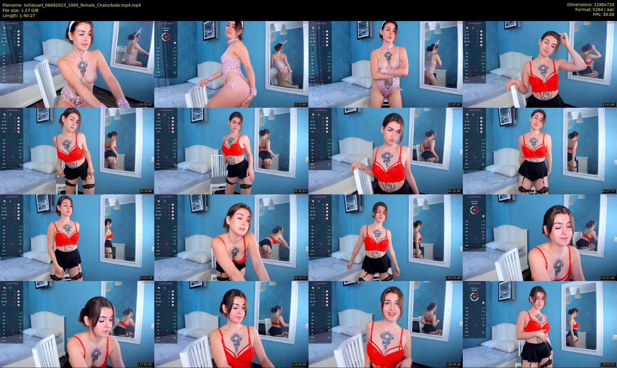 lallistuart — 101 minute Chaturbate female cam show recording, 720p, Sep 6, 2023