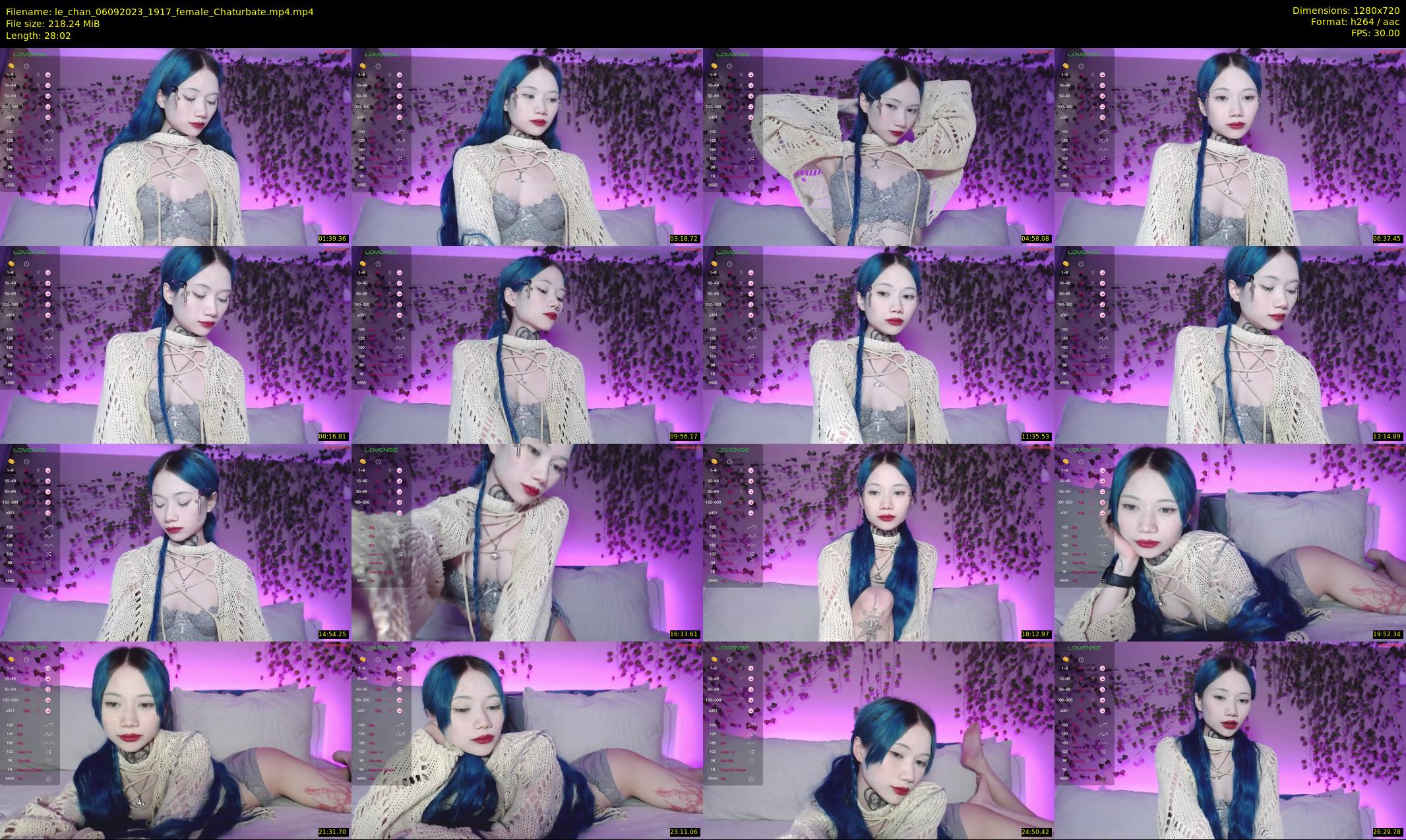 le_chan — 29 minute Chaturbate female cam show recording, 720p, Sep 6, 2023