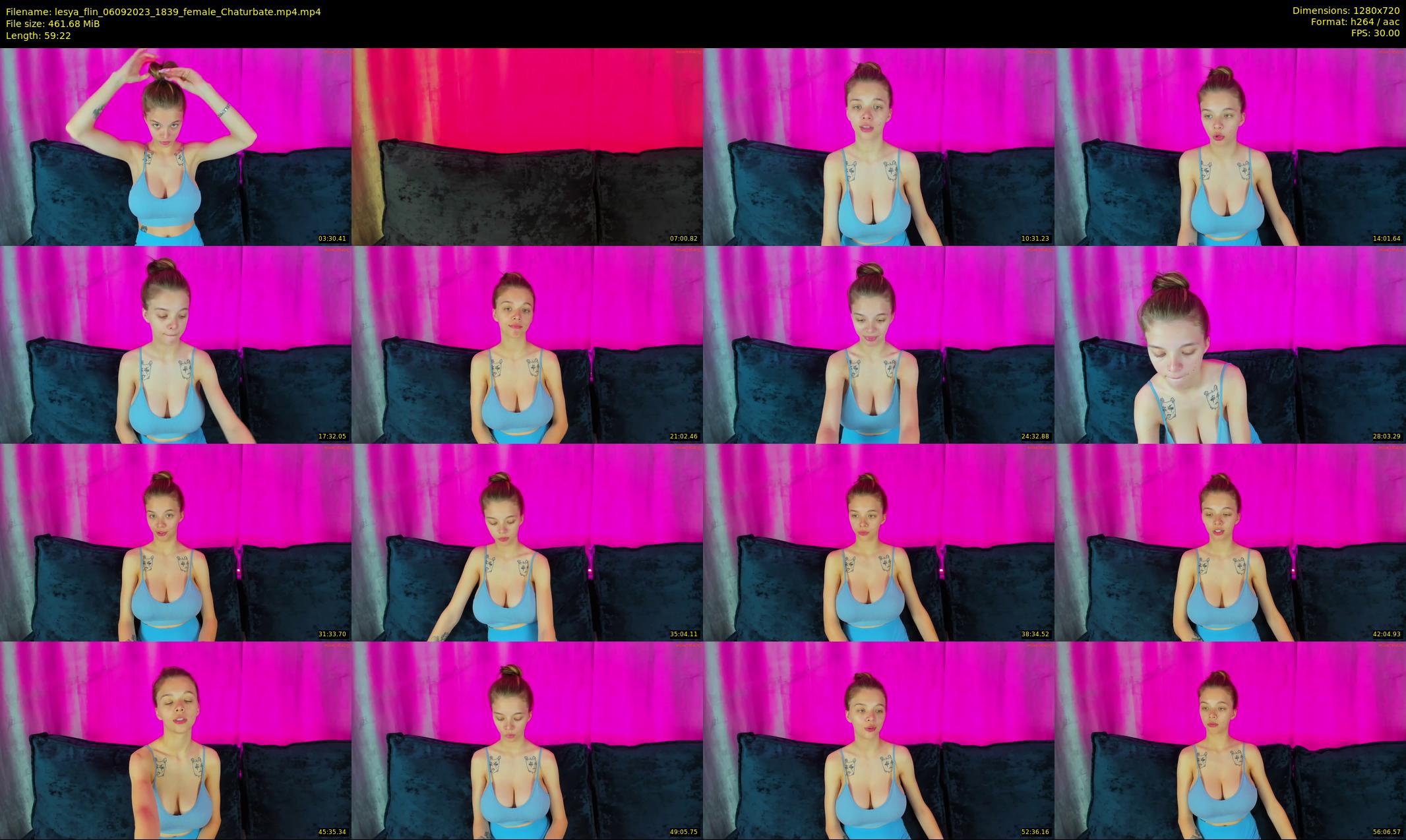 lesya_flin — 60 minute Chaturbate female cam show recording, 720p, Sep 6, 2023
