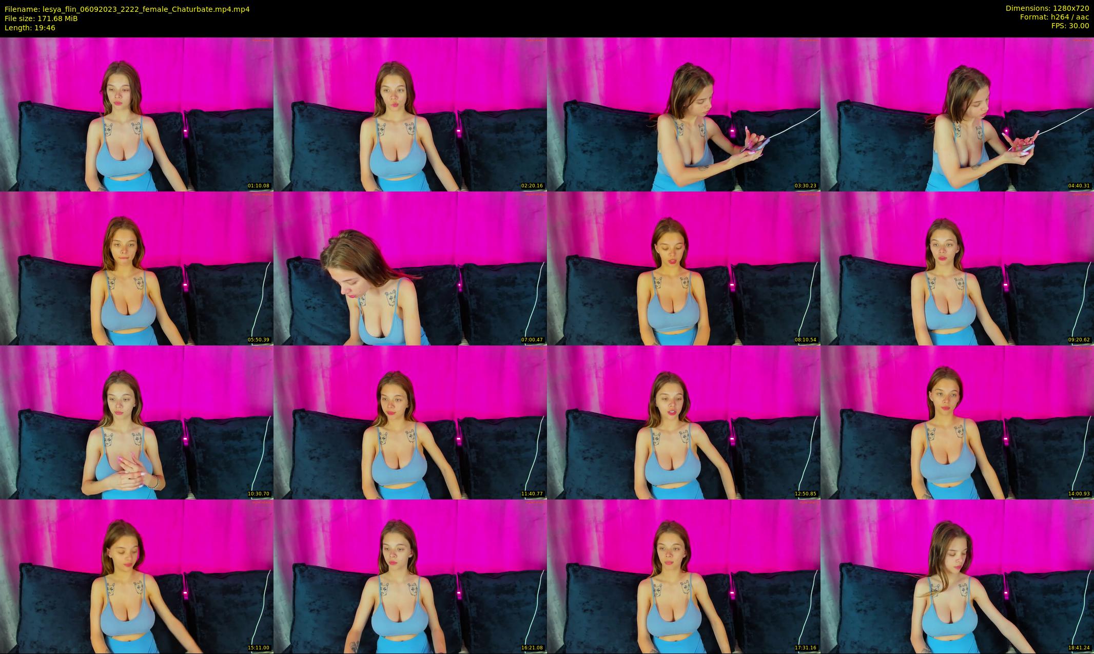lesya_flin — 20 minute Chaturbate female cam show recording, 720p, Sep 6, 2023
